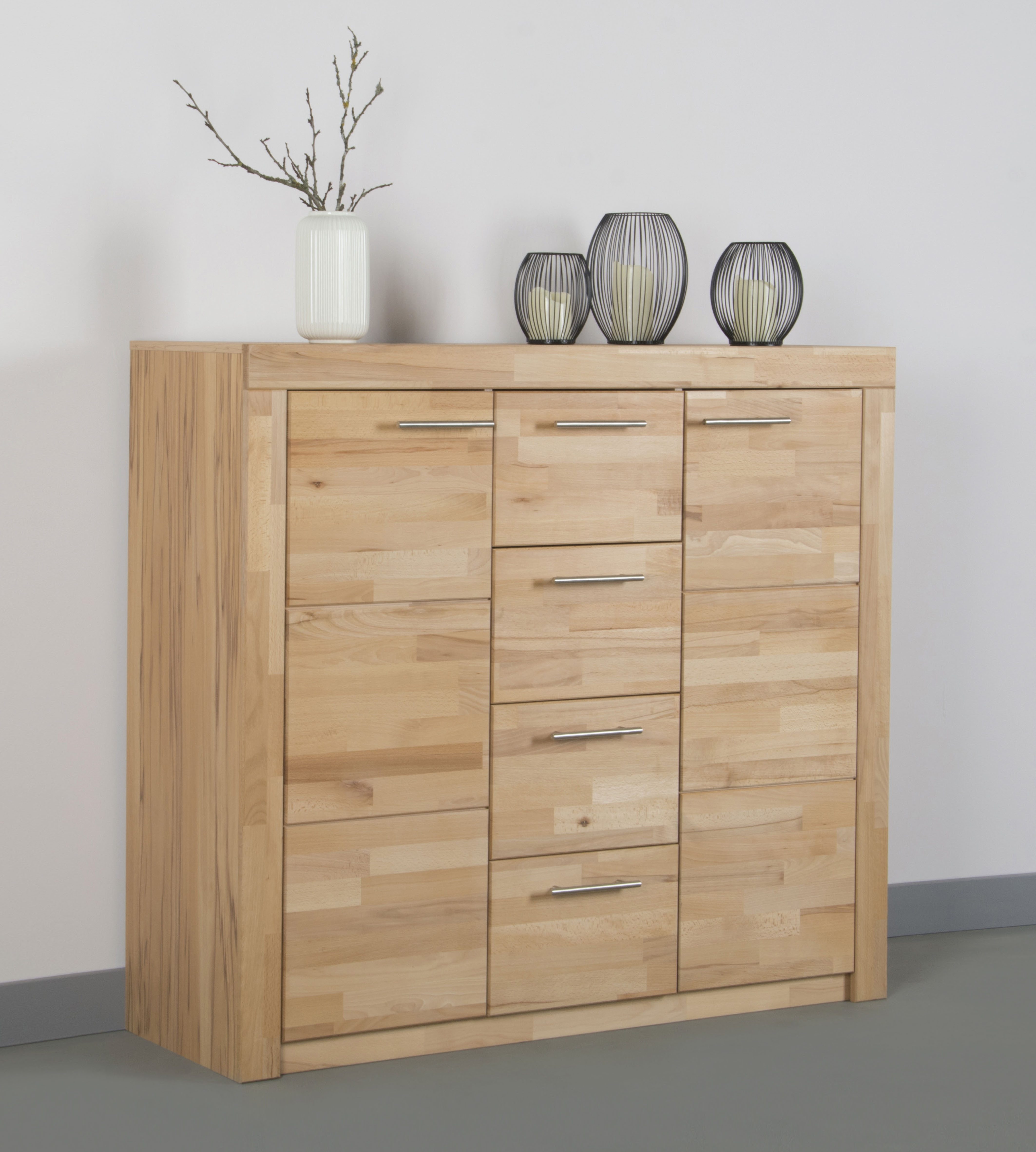 VOGL Möbelfabrik Schoenenkast Toronto in 2 breedtes, gedeeltelijk massief, hoogte 115 cm, made in germany