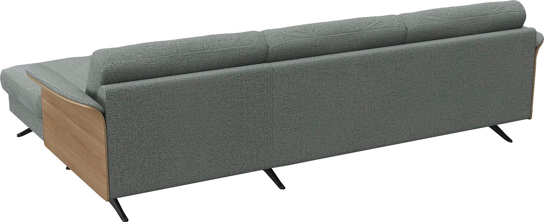 FLEXLUX Hoekbank Glow, super comfortabel door hoogwaardige zitconstructie met binnenvering, L-vorm