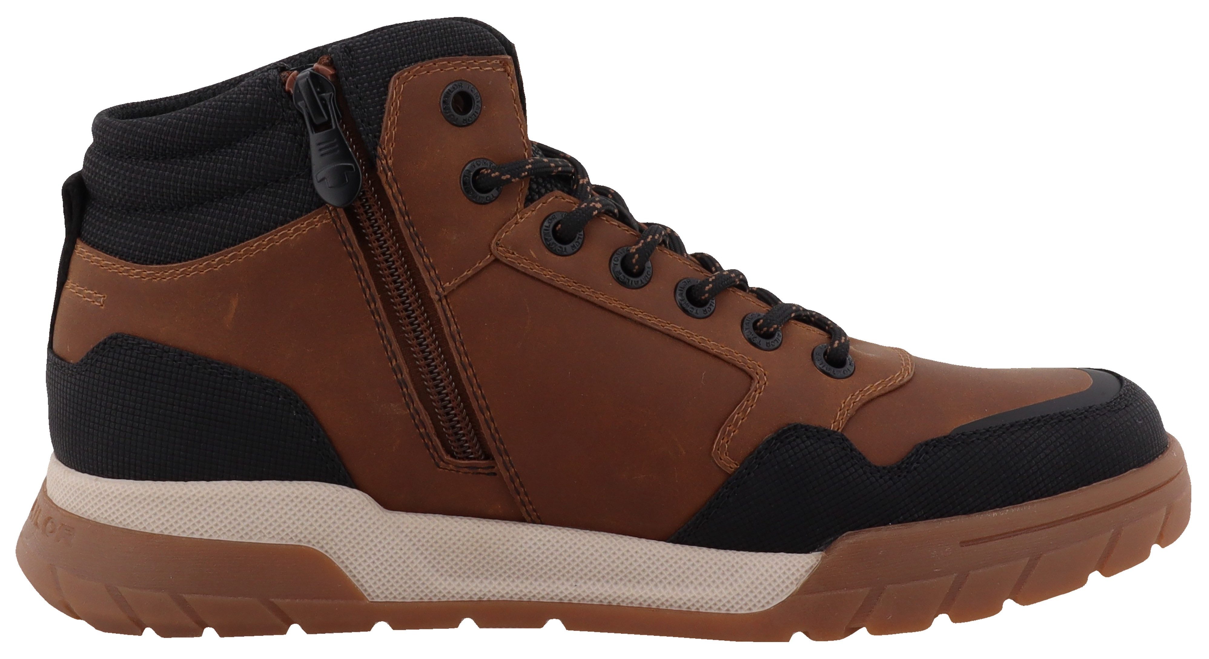 Tom Tailor Veterschoenen high top sneaker, trekkingschoen met gevoerde schacht, breedte g