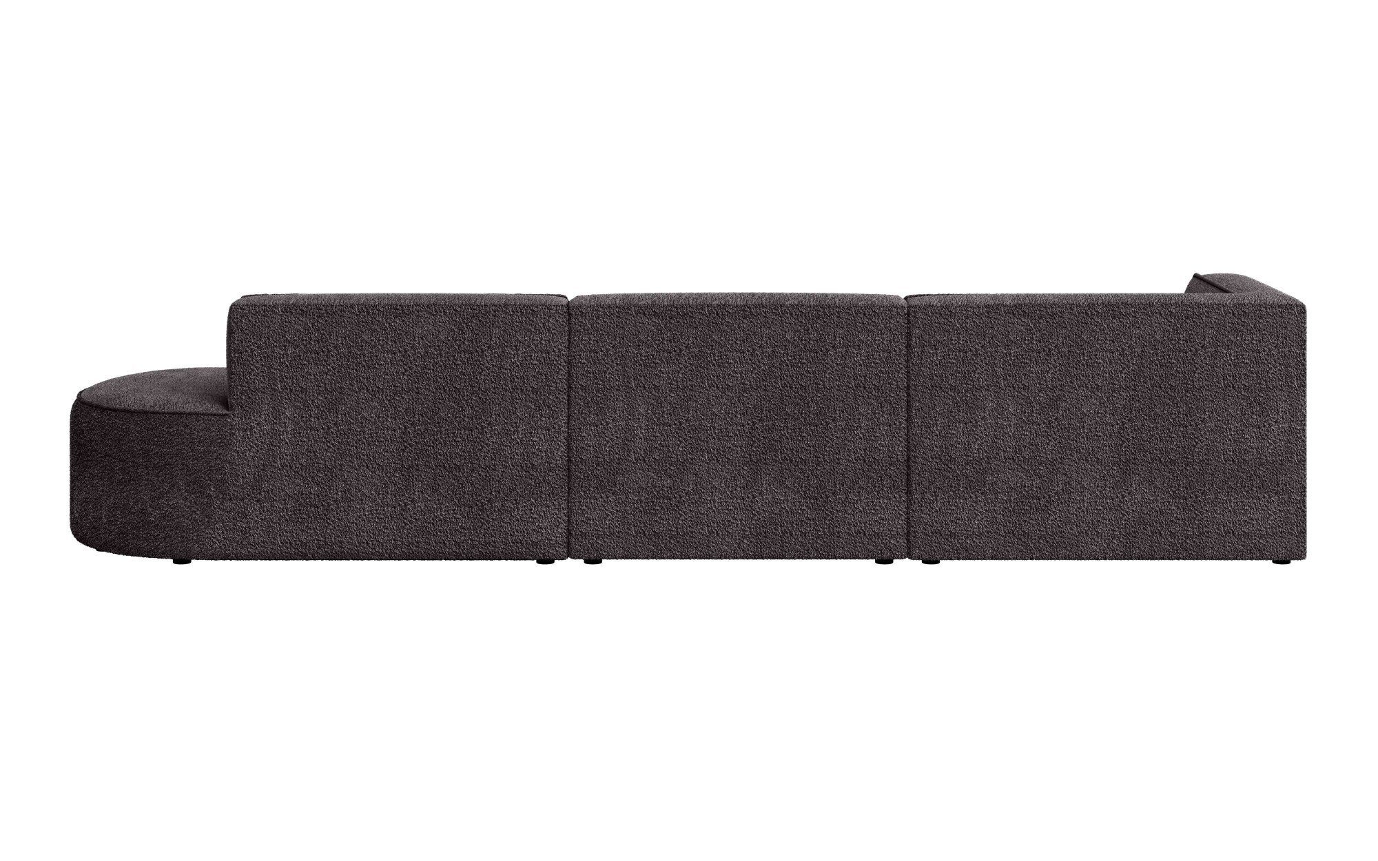 andas Hoekbank EIVIND designerbank met ottomane rechts/links, B/D/H: 343/159/72 cm