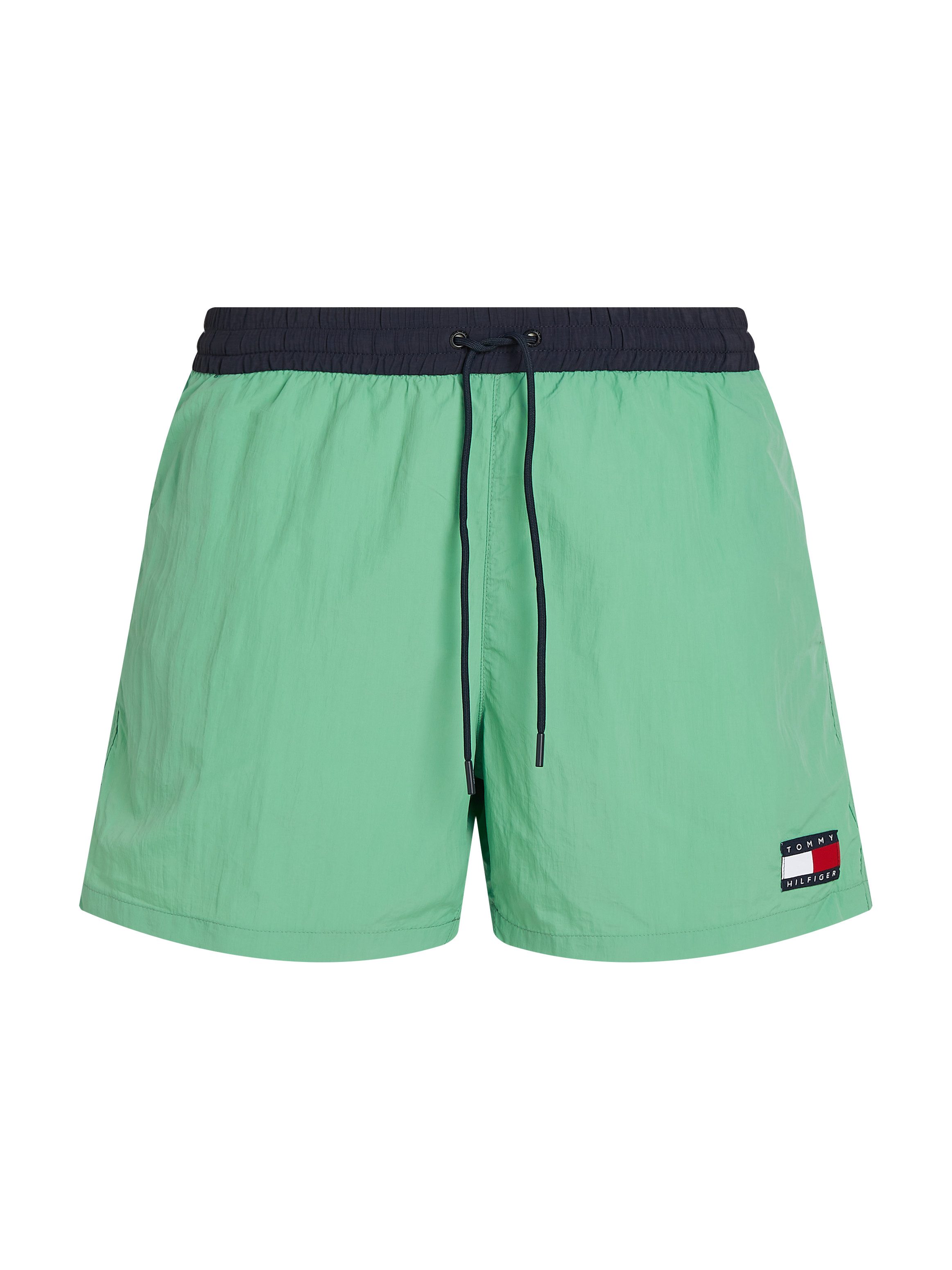 Tommy Hilfiger Swimwear Zwemshort MEDIUM DRAWSTRING met logo-patch, met contrasterende band