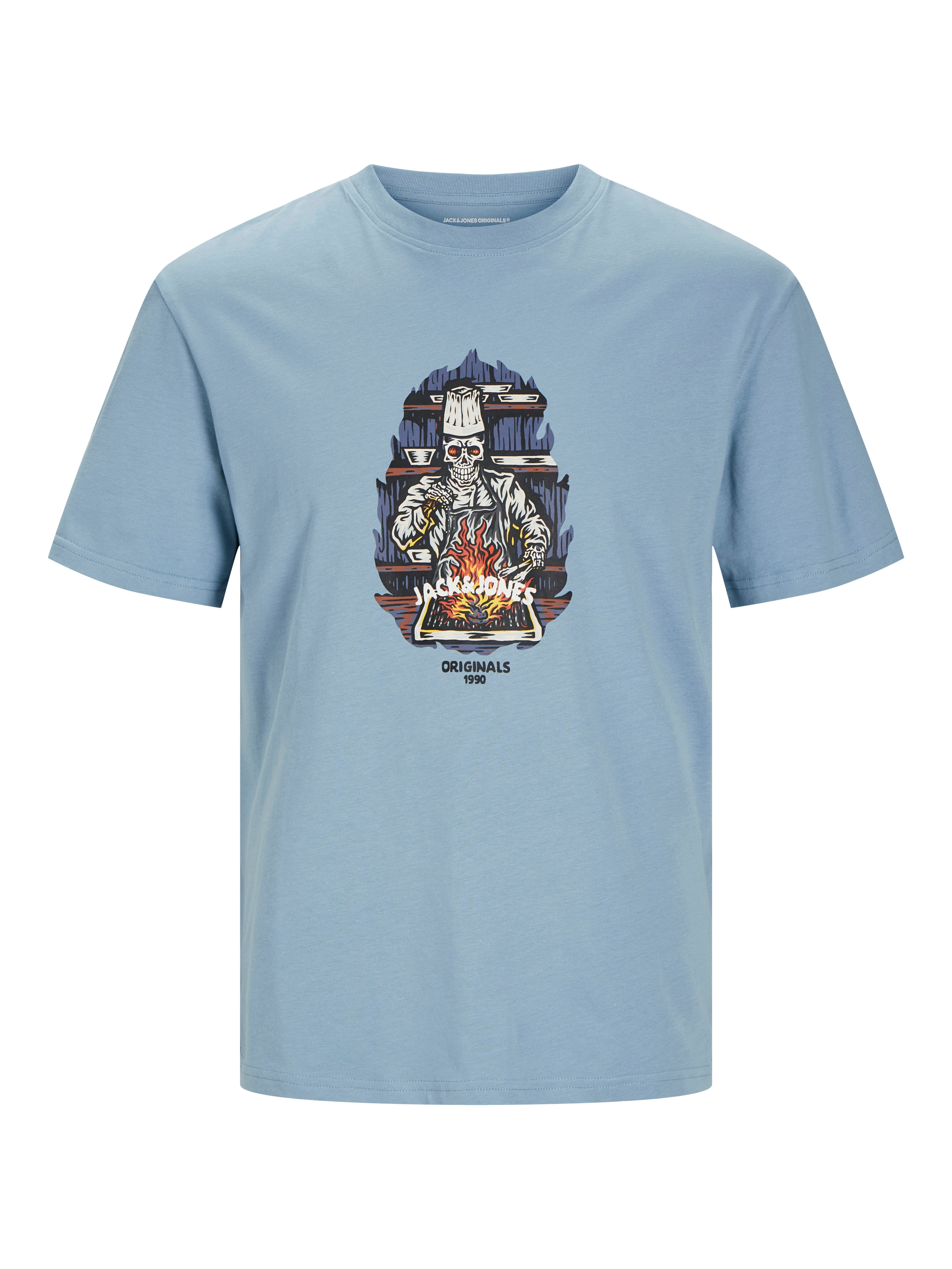 Jack & Jones Shirt met ronde hals JORSEVEN SKULL TEE SS CREW NECK SN