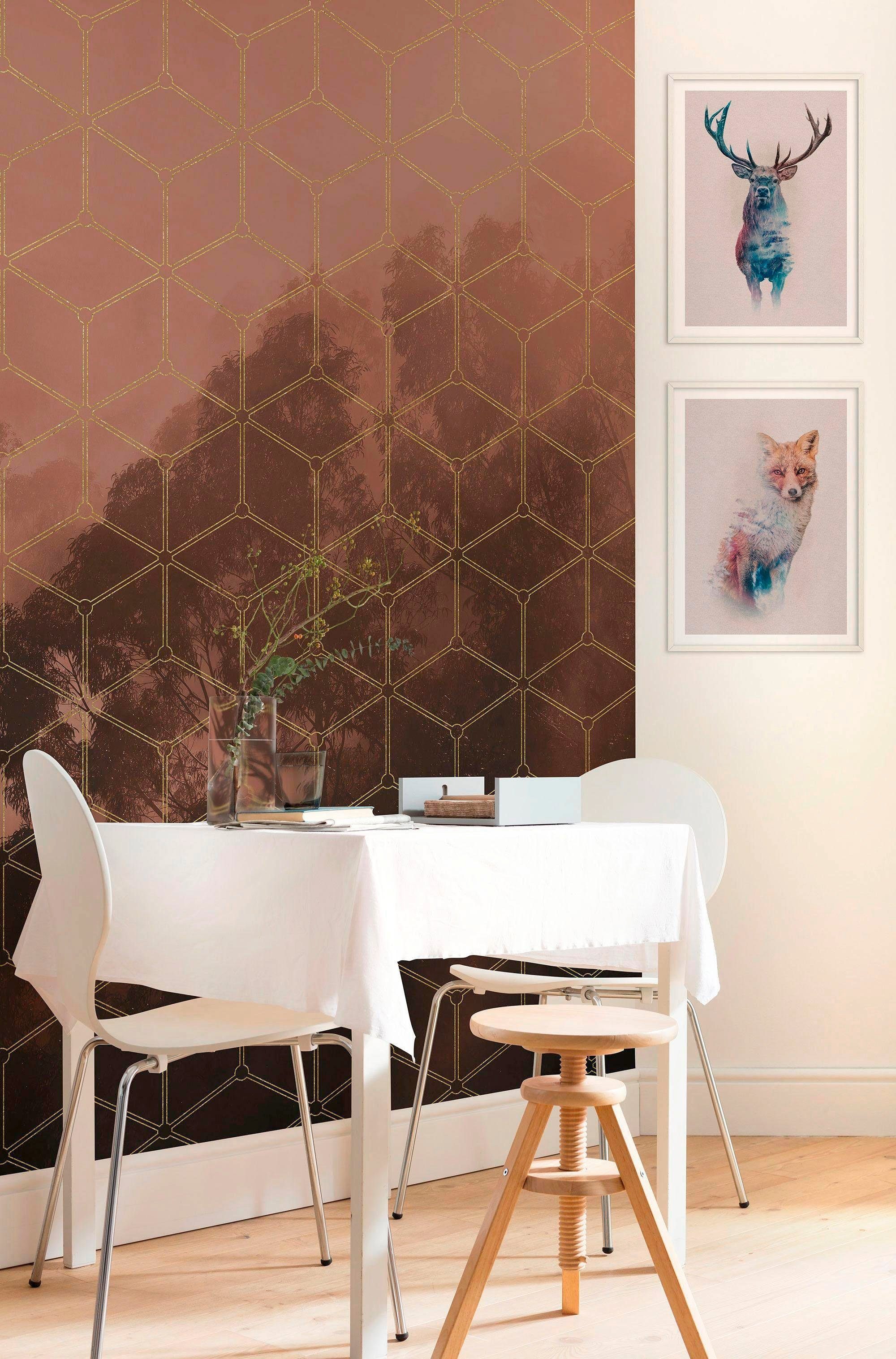 Komar Wanddecoratie Animals forest Deer Wanddecoratie - zonder lijst (1 stuk)