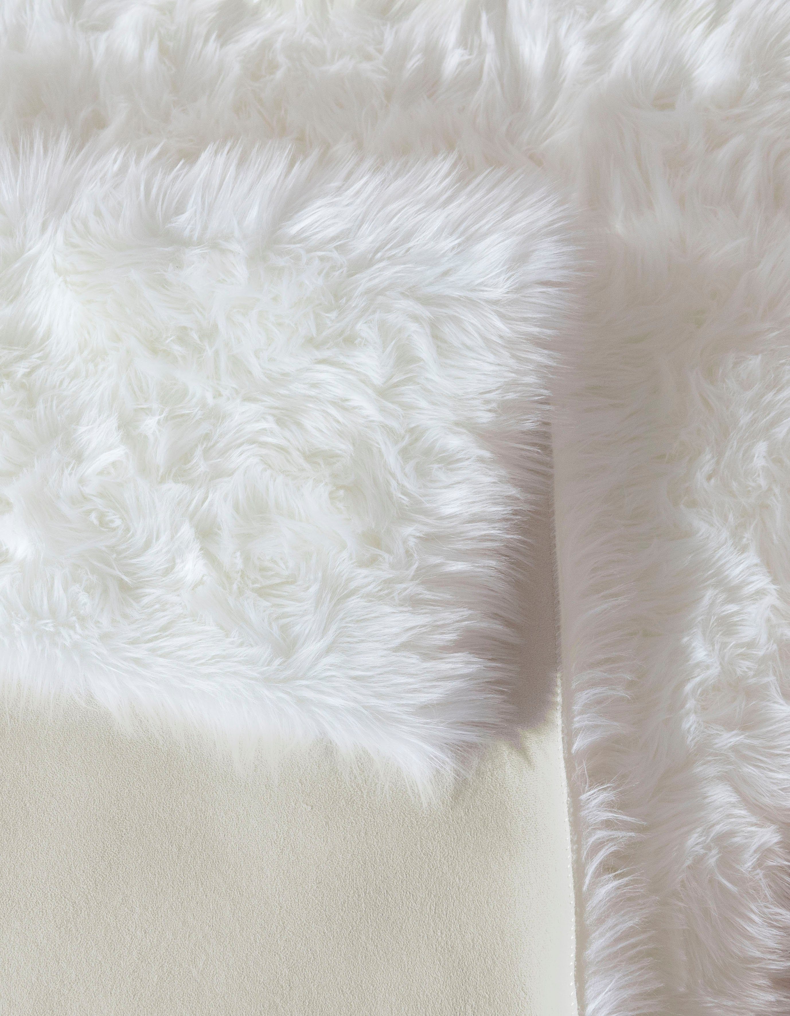 my home Vachtvloerkleed Dena, hoogpolige vloerkleden, behaaglijk zacht Imitatiebont, unikleur, woonkamer, slaapkamer, eetkamer