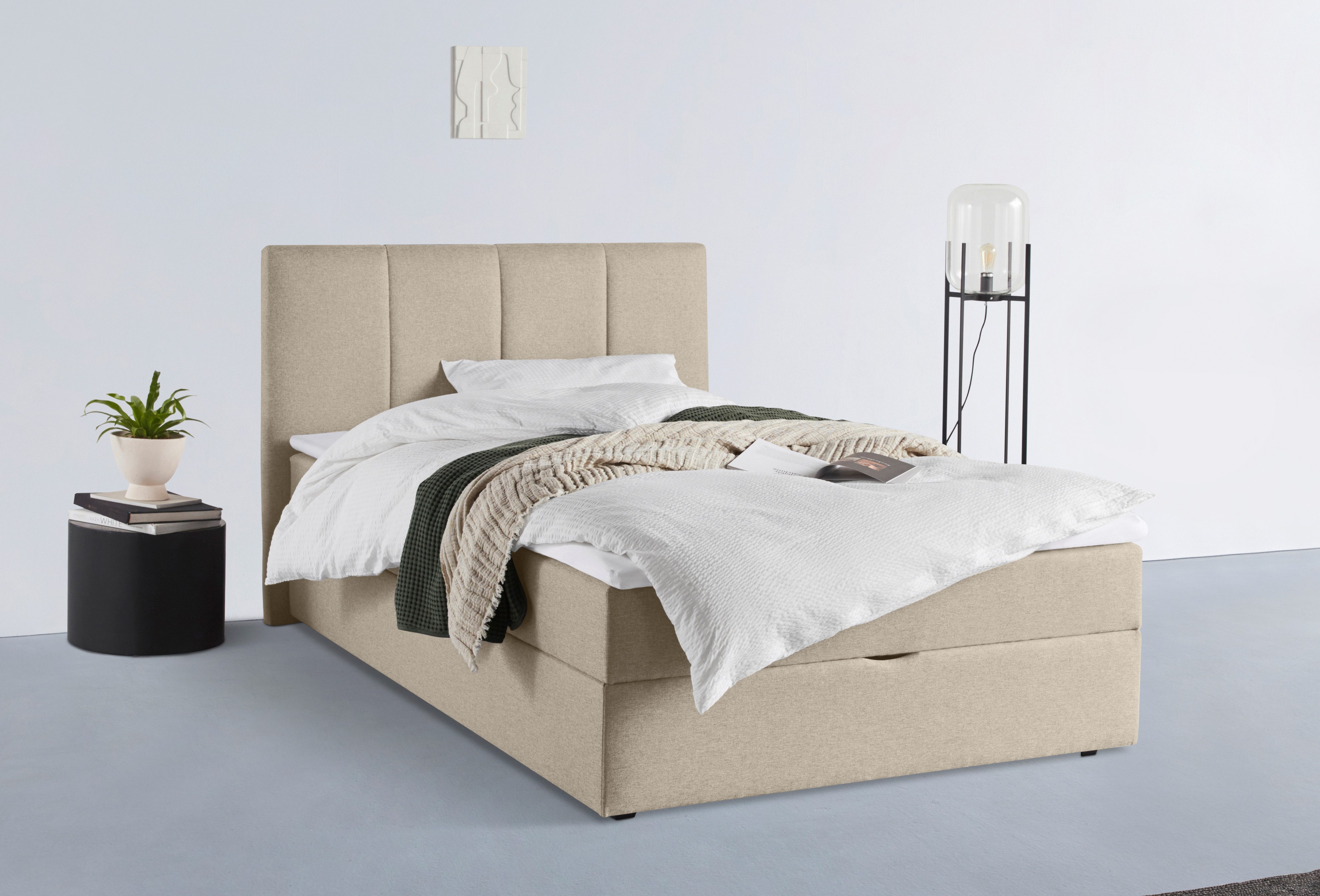 INOSIGN Boxspring Fidan optioneel met bedbox, verkrijgbaar in h2, h3 & h4