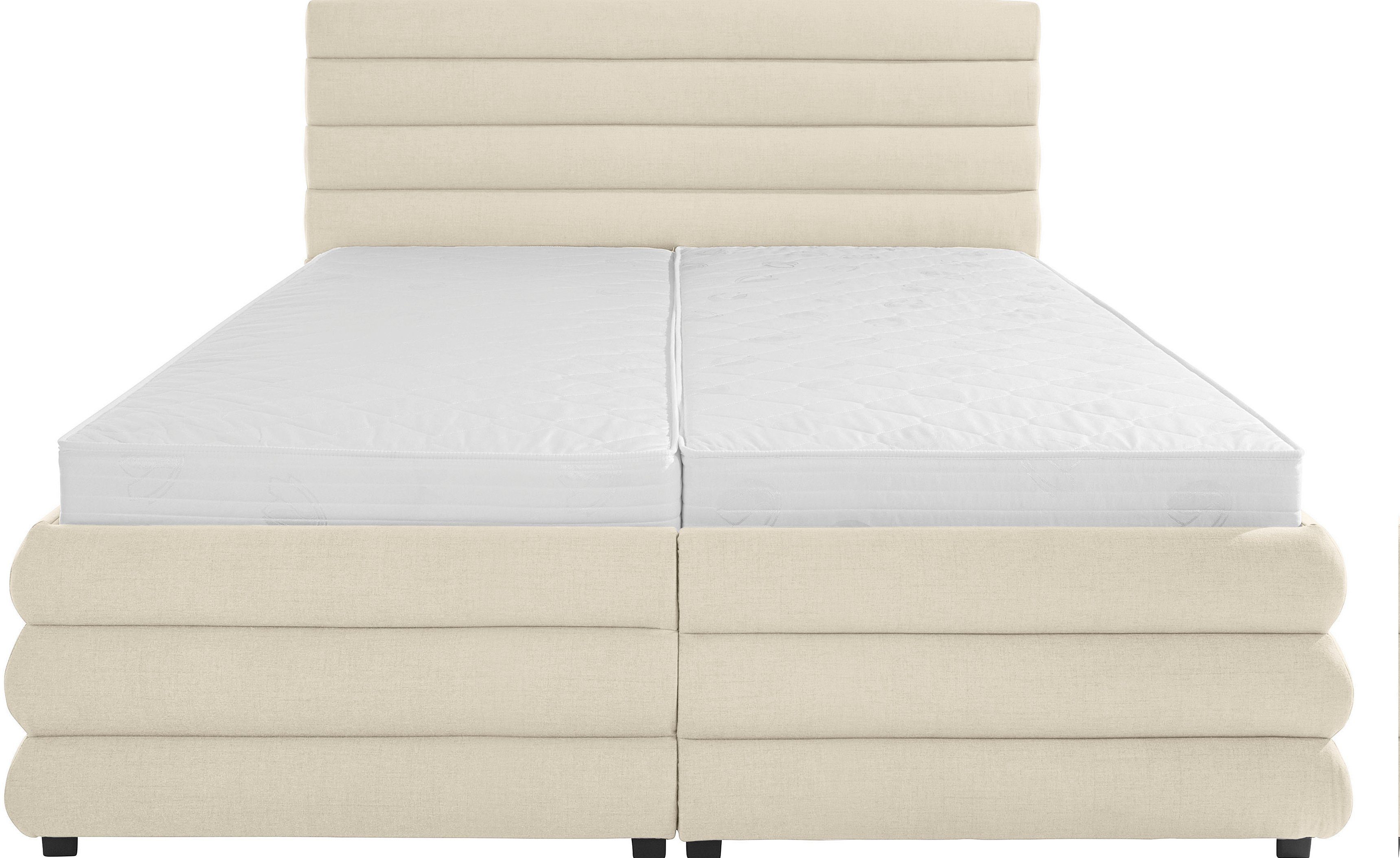 LeGer Home by Lena Gercke Gestoffeerd bed Maylis bouclé naar keuze met en zonder matras en lattenbodem, ook in 200 cm breedte