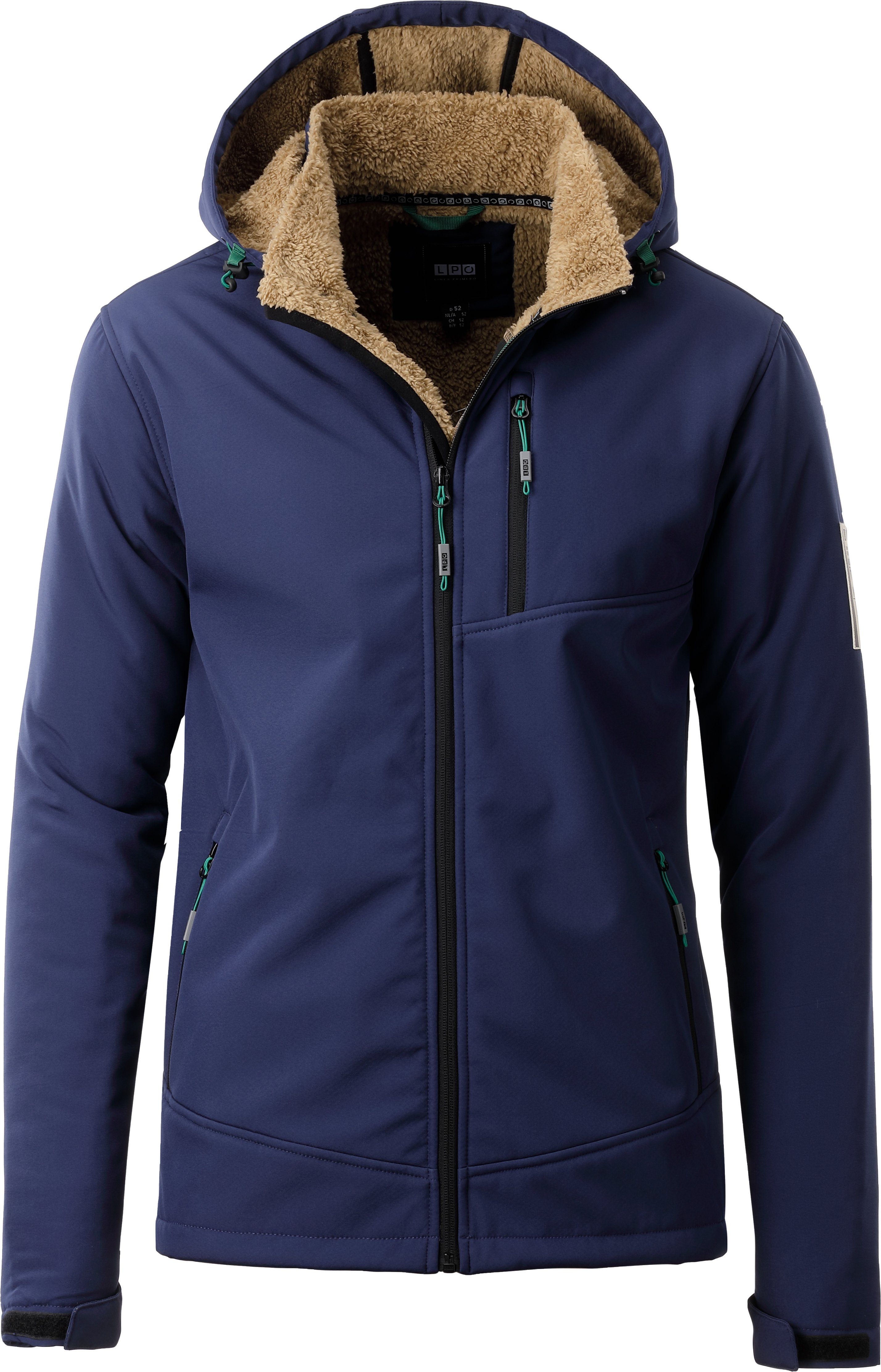 LPO Softshell-jack DEXTER PEAK III MEN met afneembare capuchon