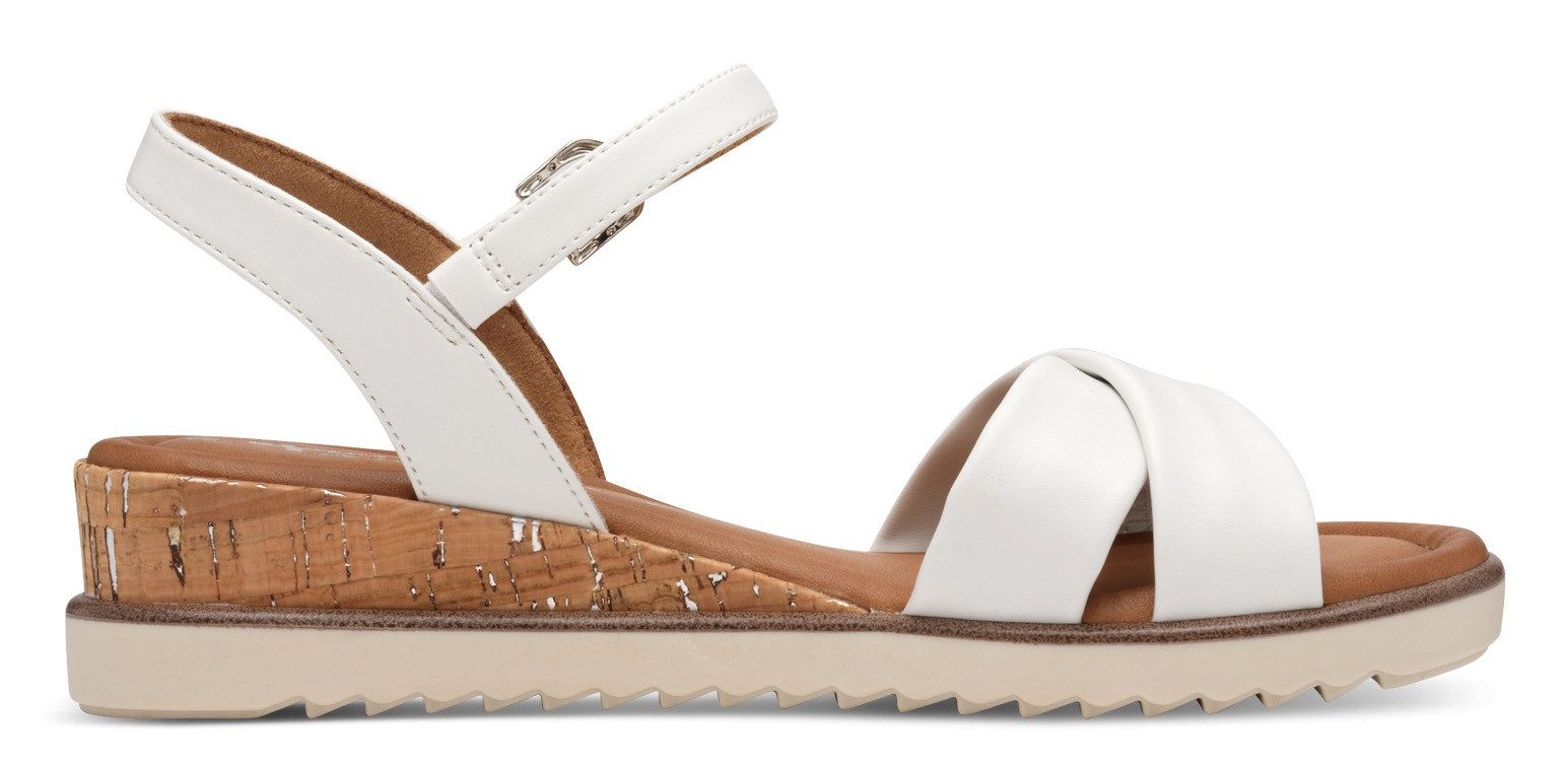 Tamaris Sandaaltjes , sleehak, zomerschoen, sandalen met gespsluiting