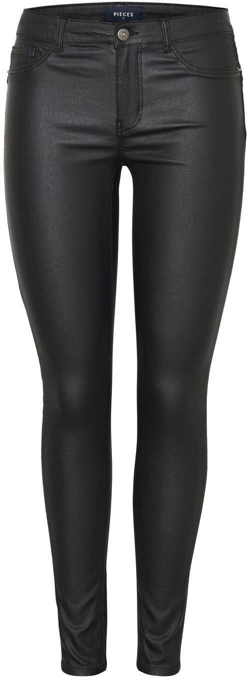 pieces Imitatieleren broek PCSHAPE matglanzend vind je bij | OTTO