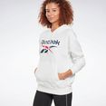 reebok sweatshirt reebok identity logo french terry hoodie wit