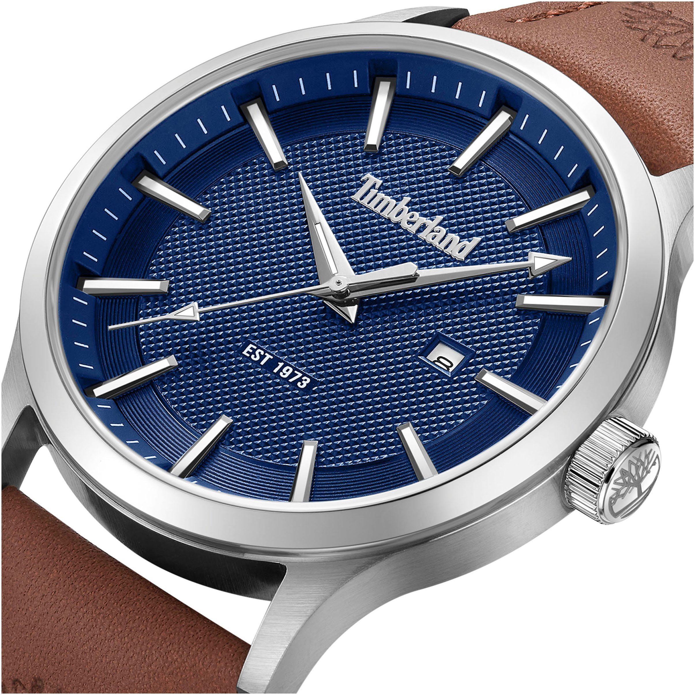Timberland Kwartshorloge TRUMBULL Armbandhorloge, herenhorloge, datum, leren band