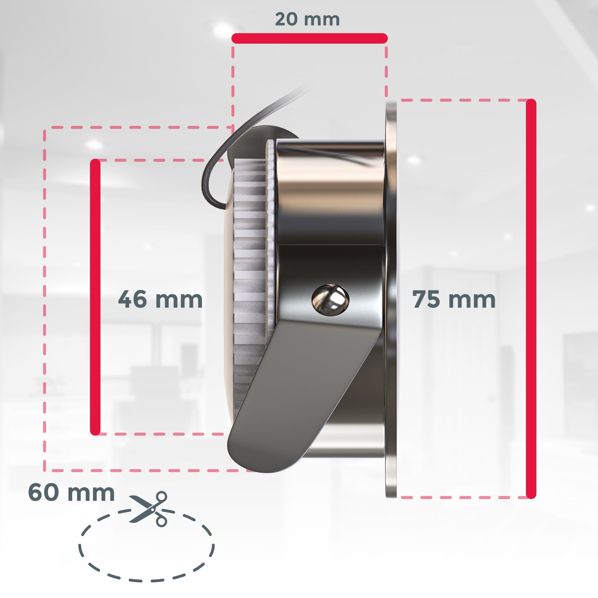 B.K.Licht Ledinbouwlamp 3-pack badkamer inbouwspots, IP44 beschermd, LED inbouwspots, plat