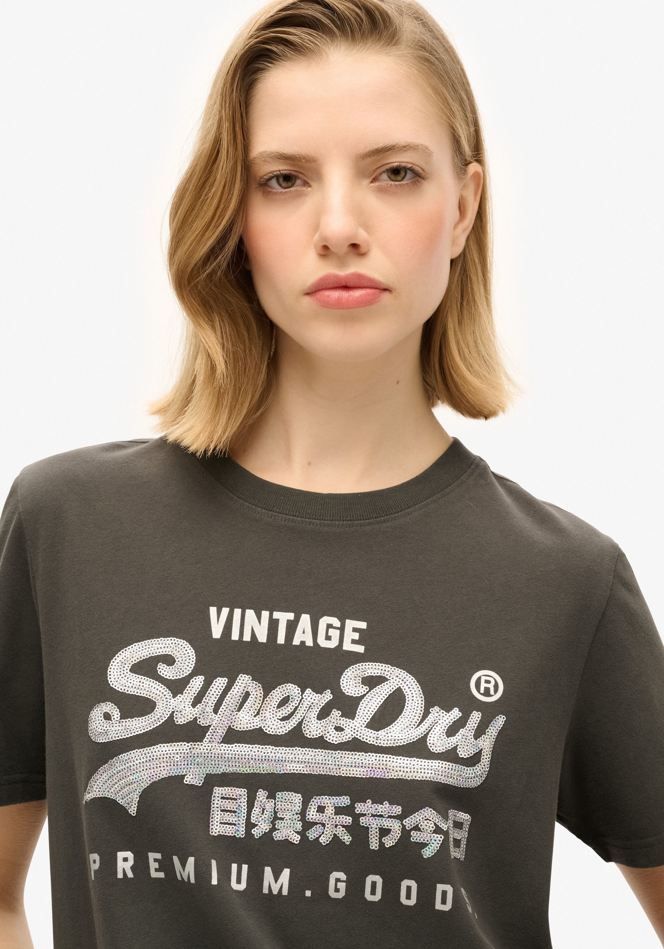 Superdry Shirt met print EMBELLISHED VL GRAPHIC T SHIRT