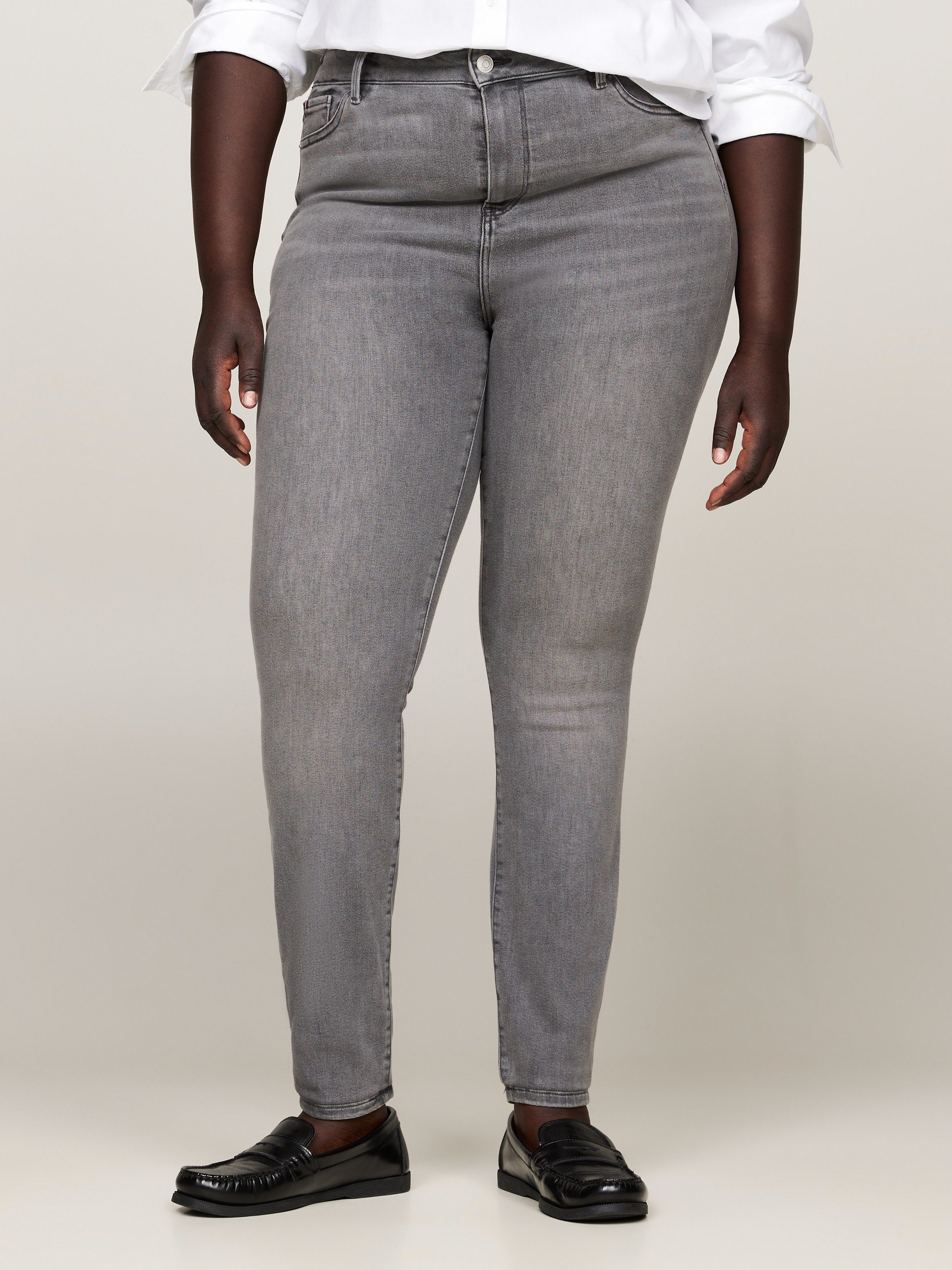 NU 20% KORTING: Tommy Hilfiger Curve Skinny fit jeans CRV HARLEM U SKINNY HW