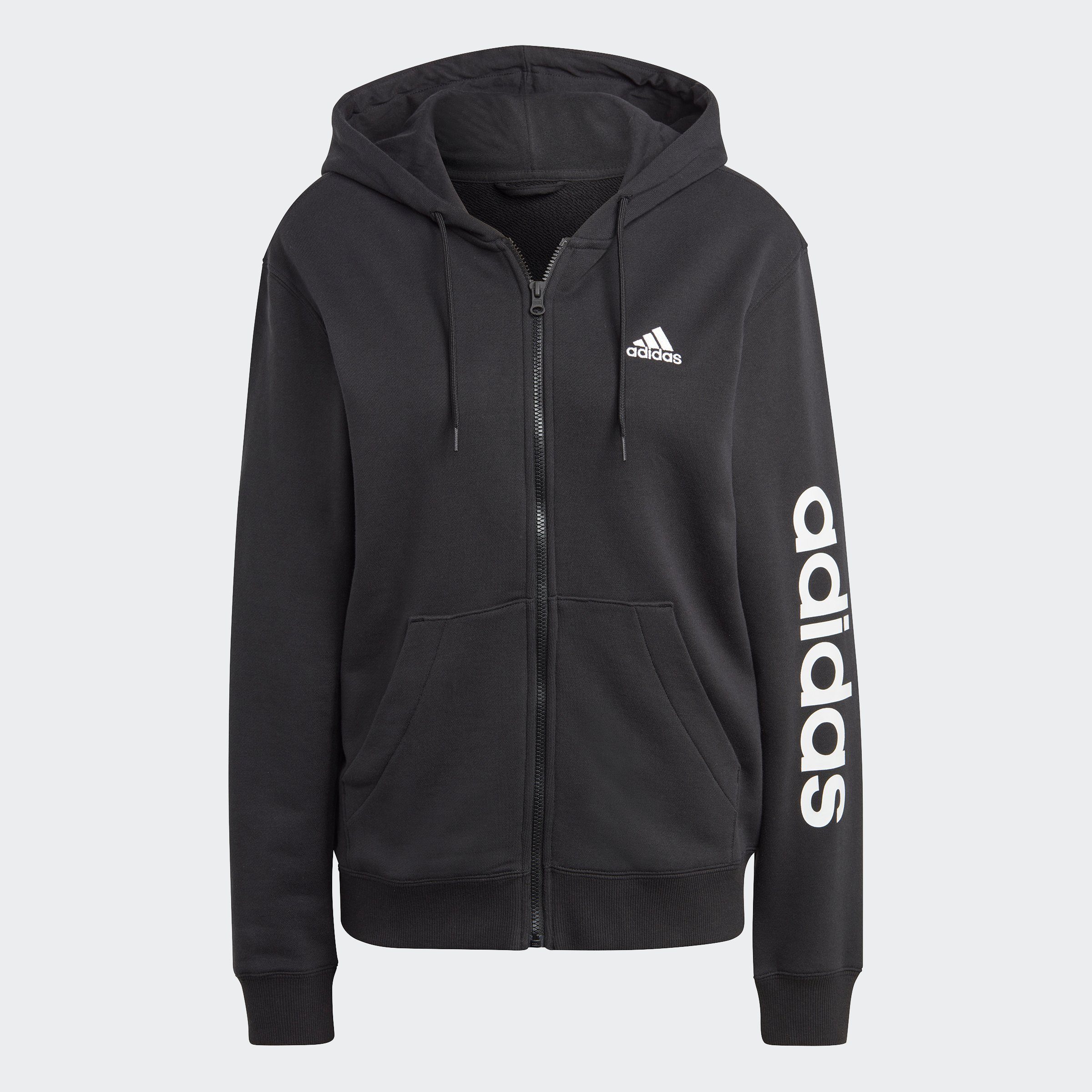 adidas Sportswear Capuchonsweatvest ESSENTIALS LINEAR FRENCH TERRY Capuchonjack (1-delig)