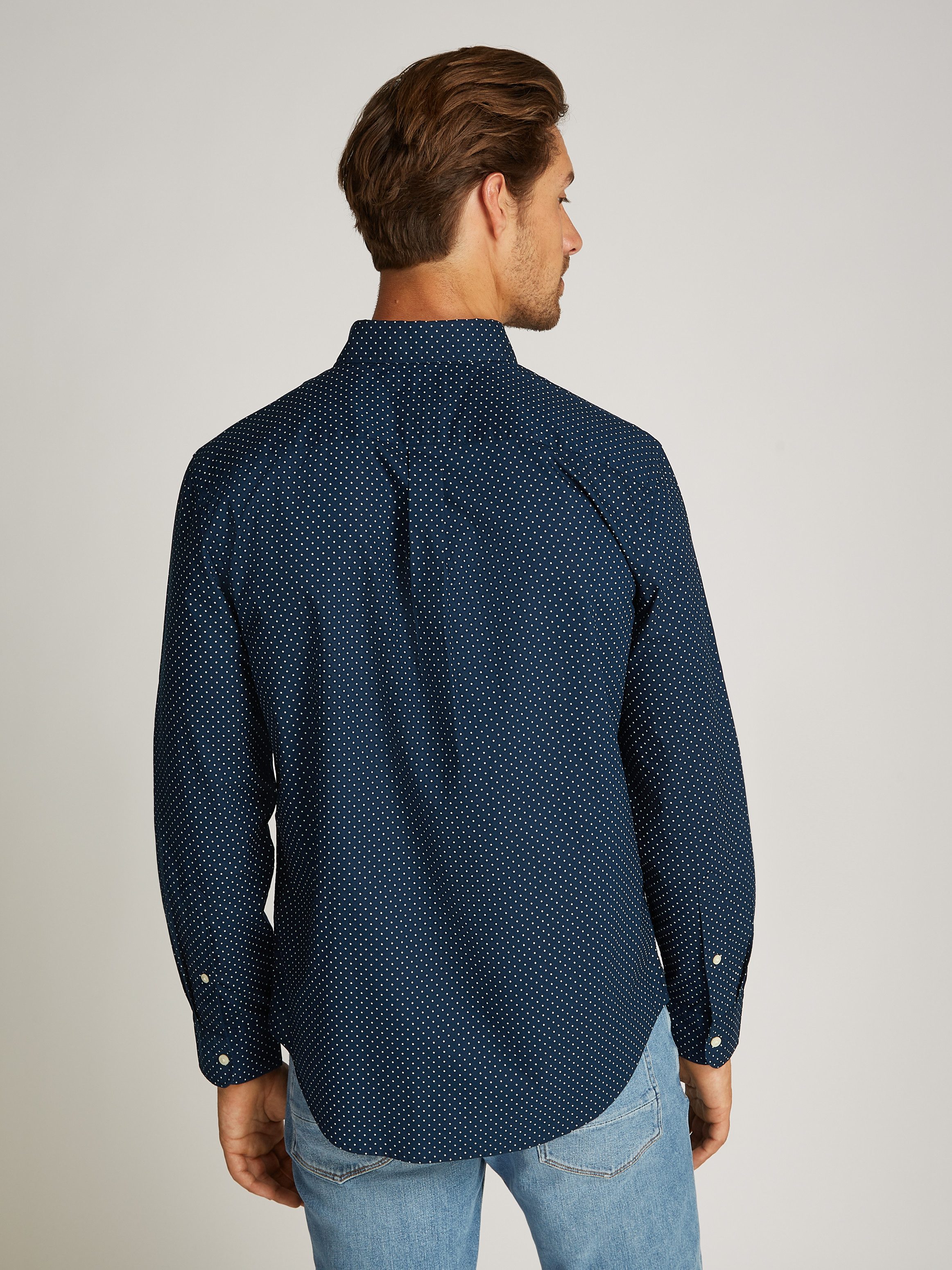 Tommy Hilfiger Businessoverhemd FLEX POPLIN POLKA DOT RF SHIRT
