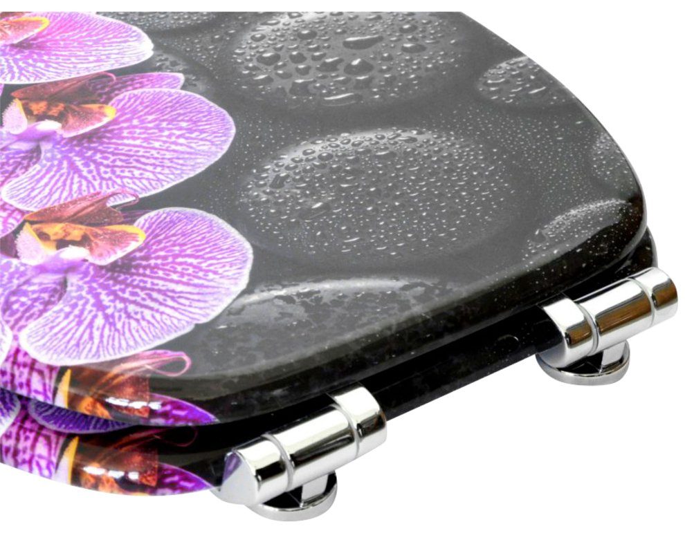 Sanilo Set badkameraccessoires Madeira bestaand uit toiletzitting, badmat en wastafelplug (complete set, 3-delig)