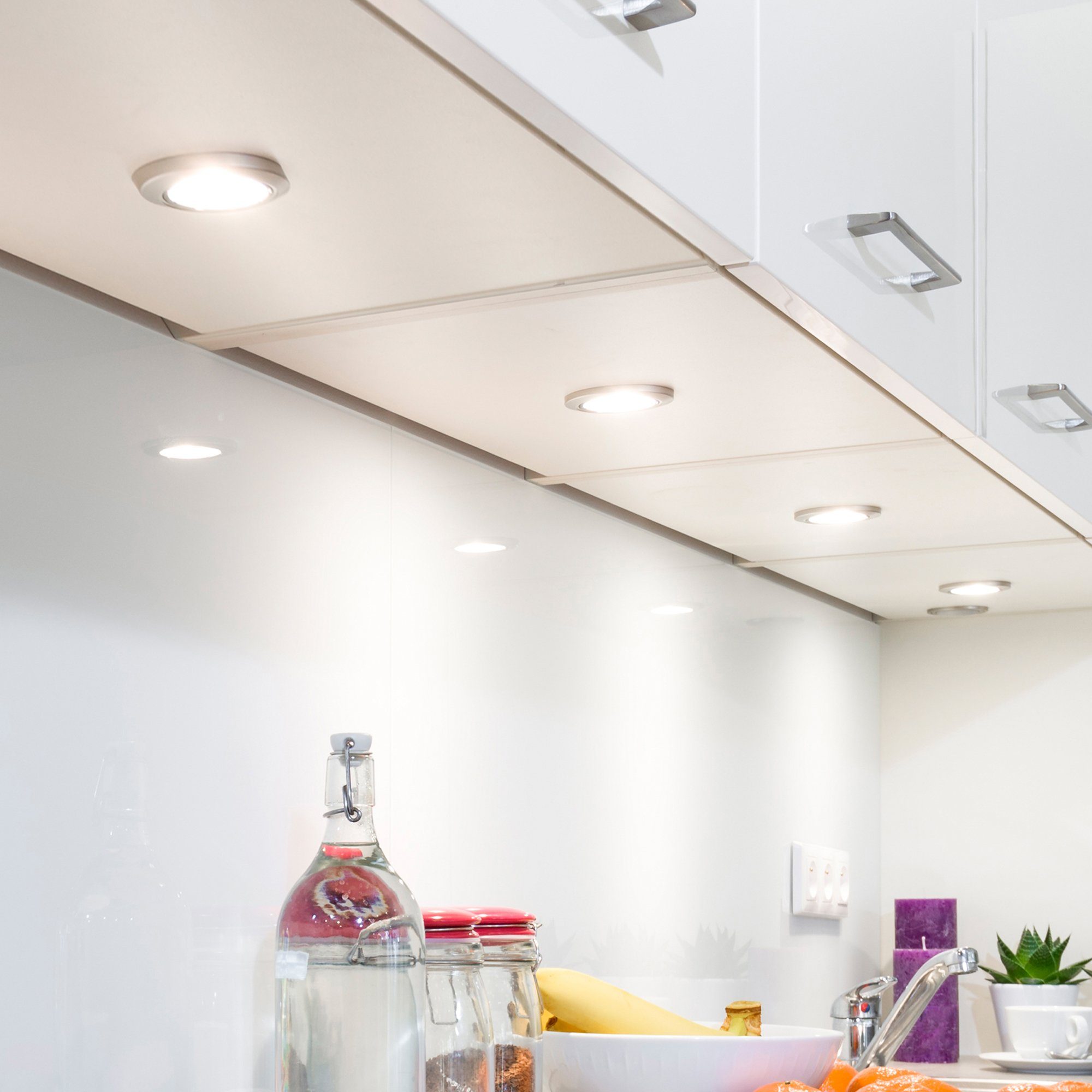 B.K.Licht Verlichting voor onderkast LED kastlicht, keuken, SET incl. LED module 2W 170lm 3000K