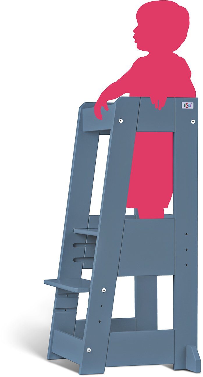 tiSsi® Stahulp Lernturm Felix, poederblauw