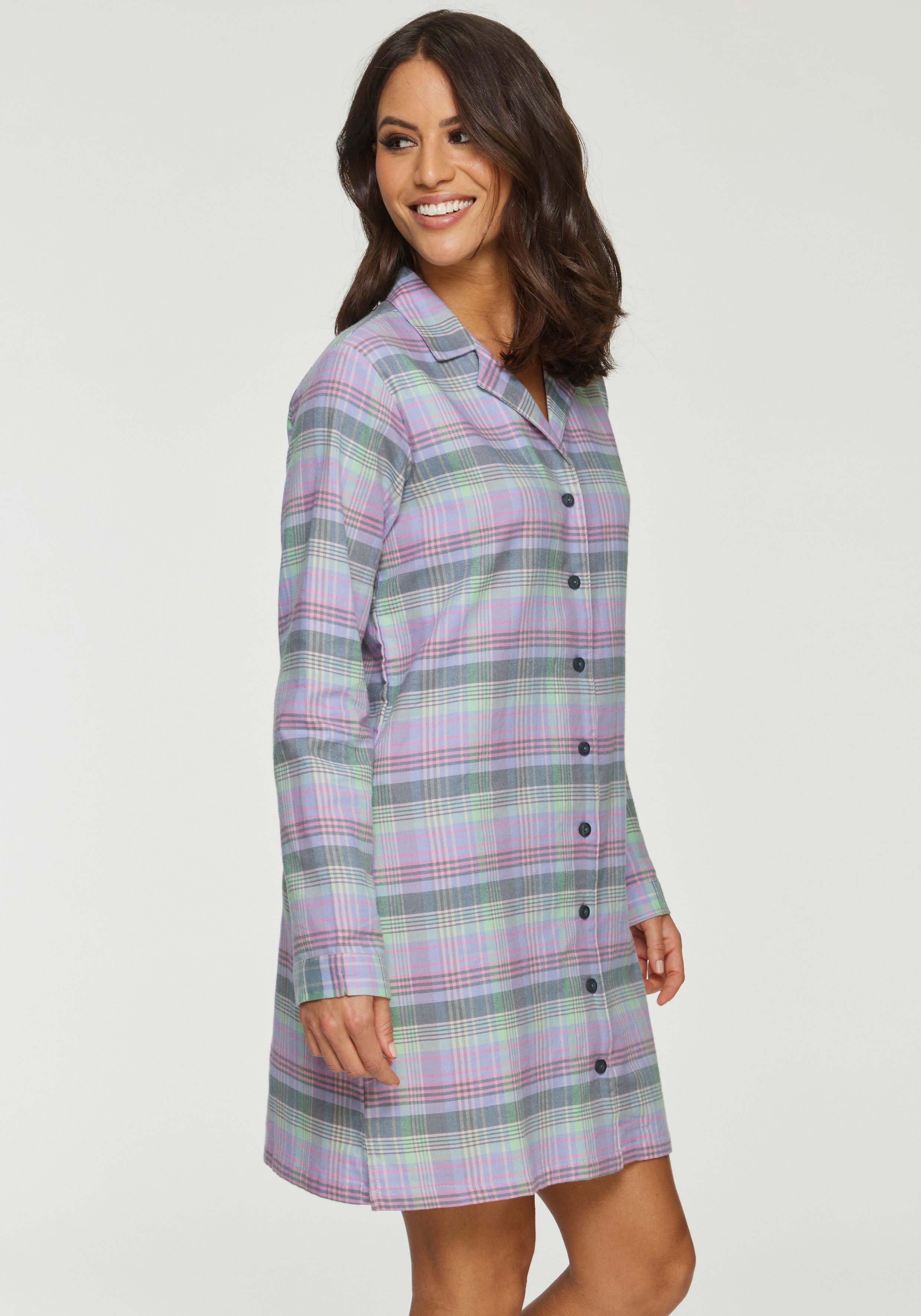 Vivance Dreams Nachthemd van knuffelzacht flanel