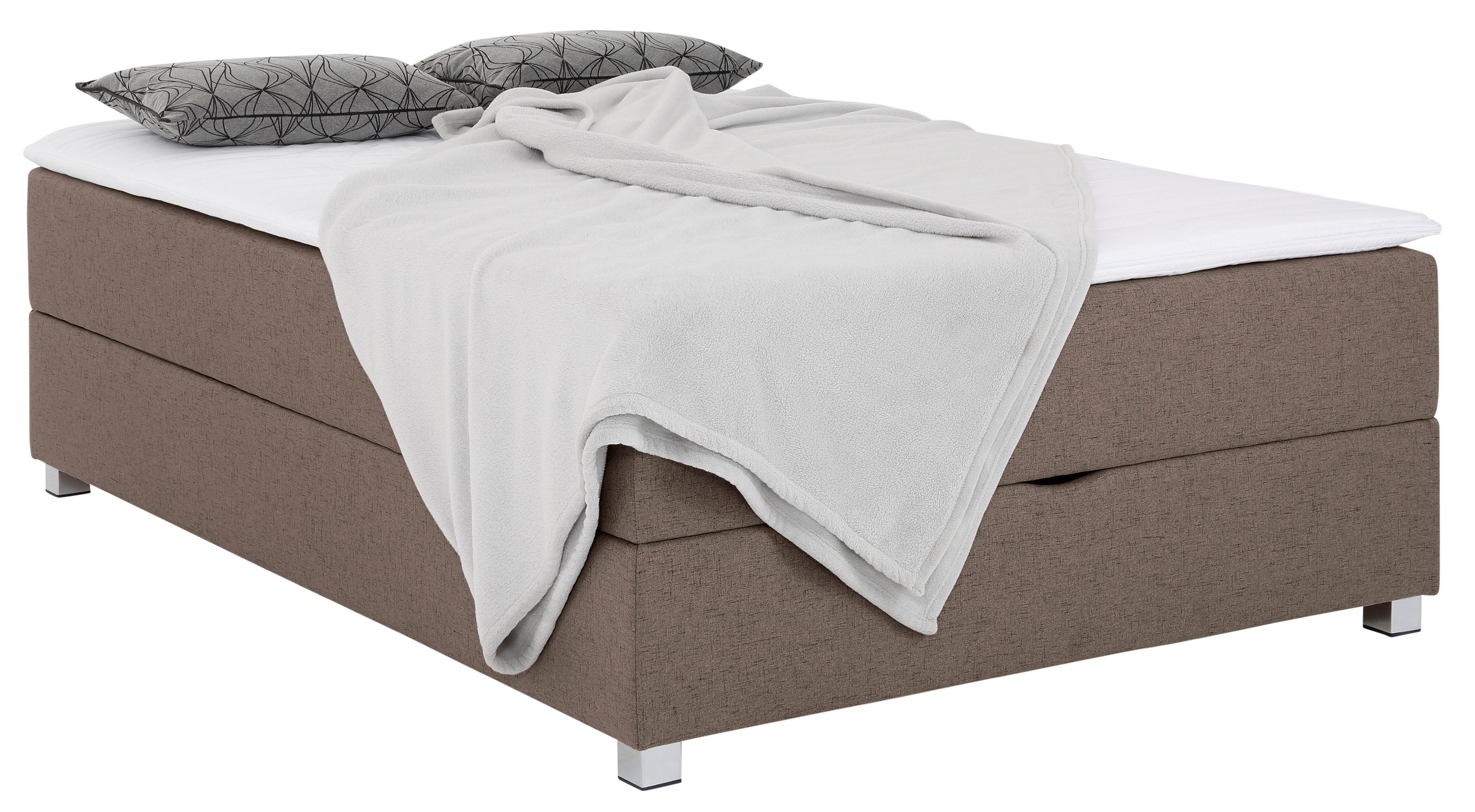 INOSIGN Boxspring Alexis zonder hoofdbord - ideaal voor ruimtes met schuine plafonds, in 4 breedten