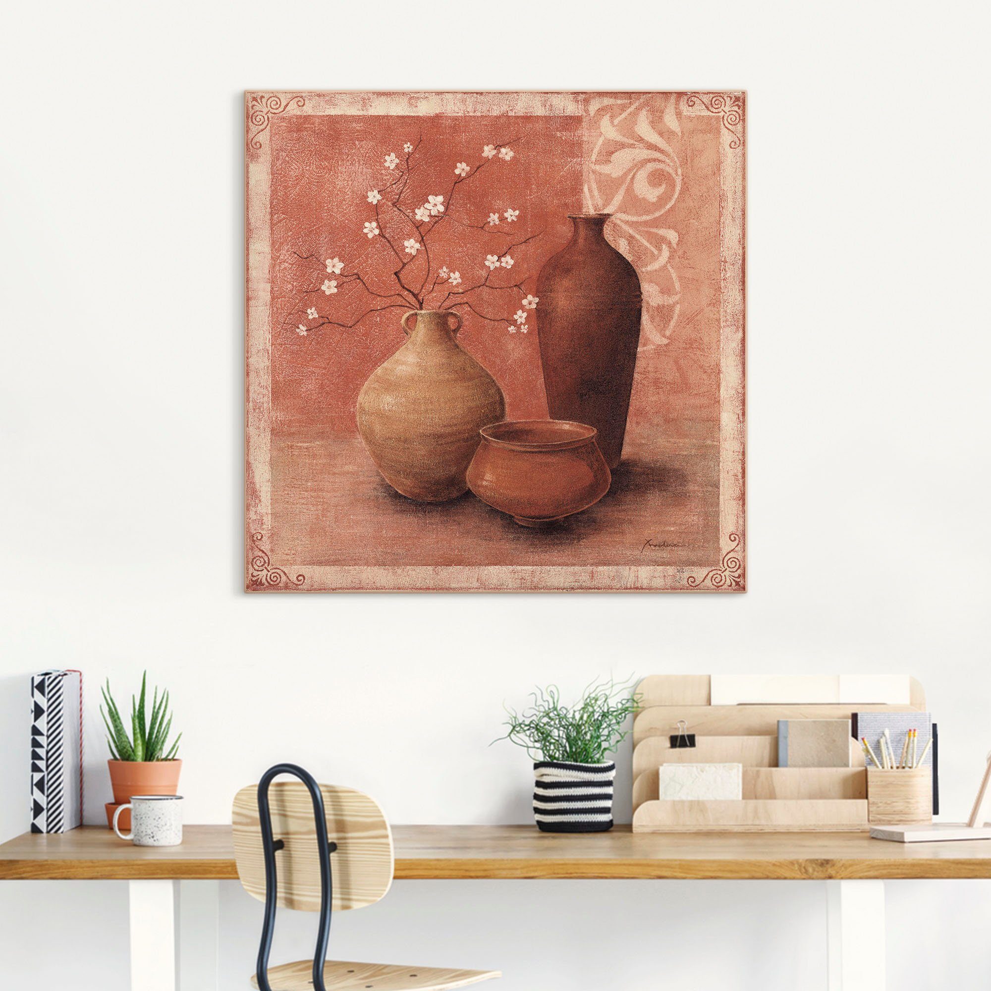 Artland Artprint op linnen Voorjaar in Fergana dal gespannen op een spieraam