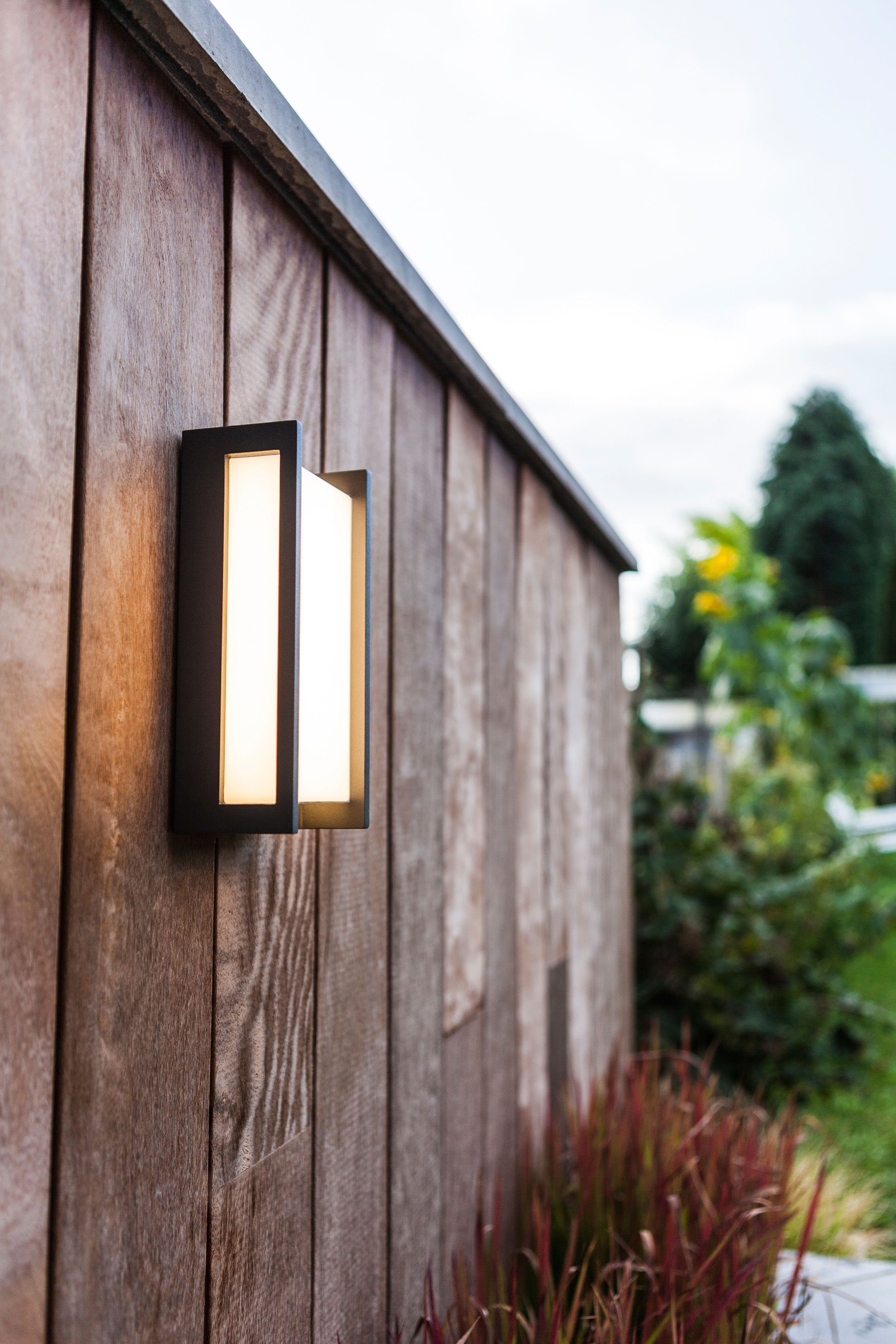 LUTEC Ledwandlamp voor buiten Qubo (1 stuk)