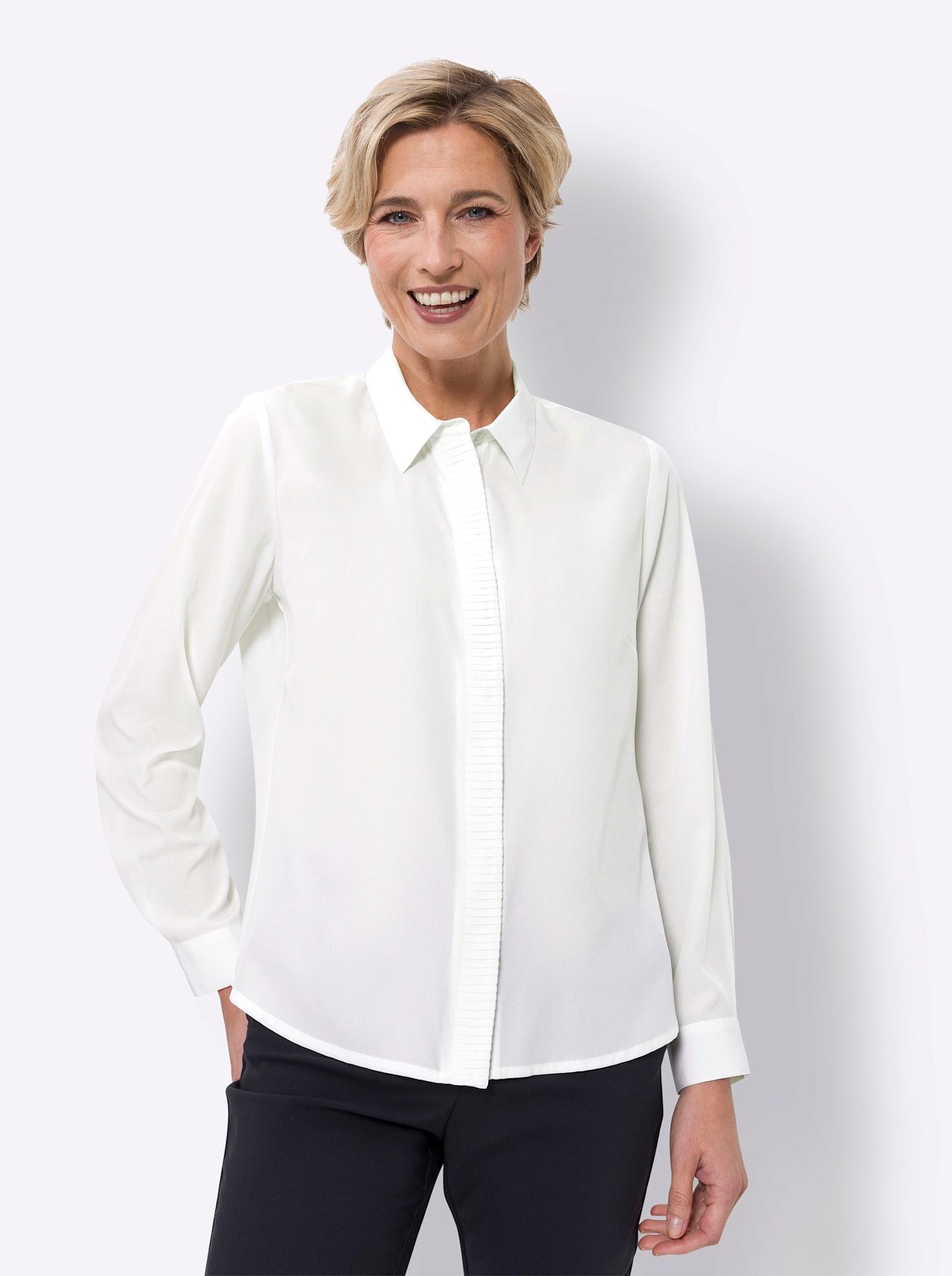 Classic Basics Blouse met lange mouwen
