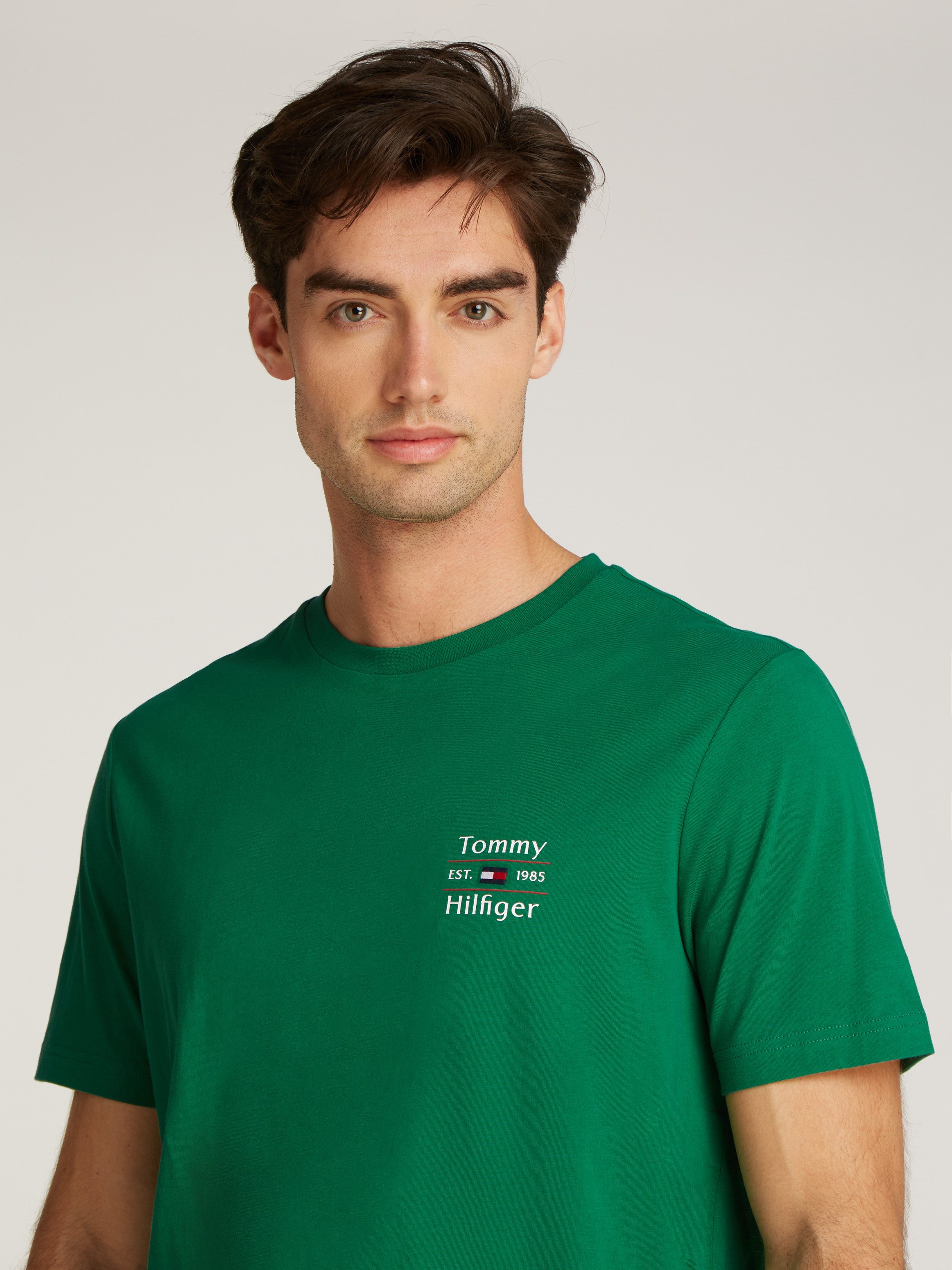 Tommy Hilfiger Shirt met ronde hals HILFIGER STACK TEE