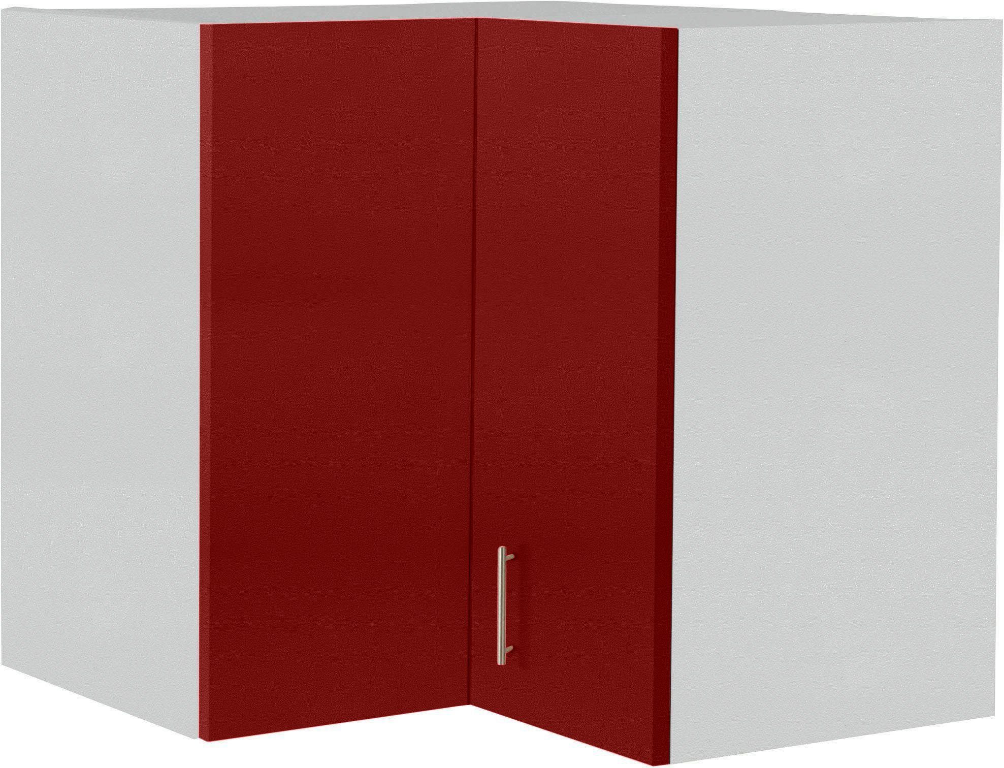 wiho Küchen Hangend hoekkastje Kiel 60 cm breed hangkasten rood