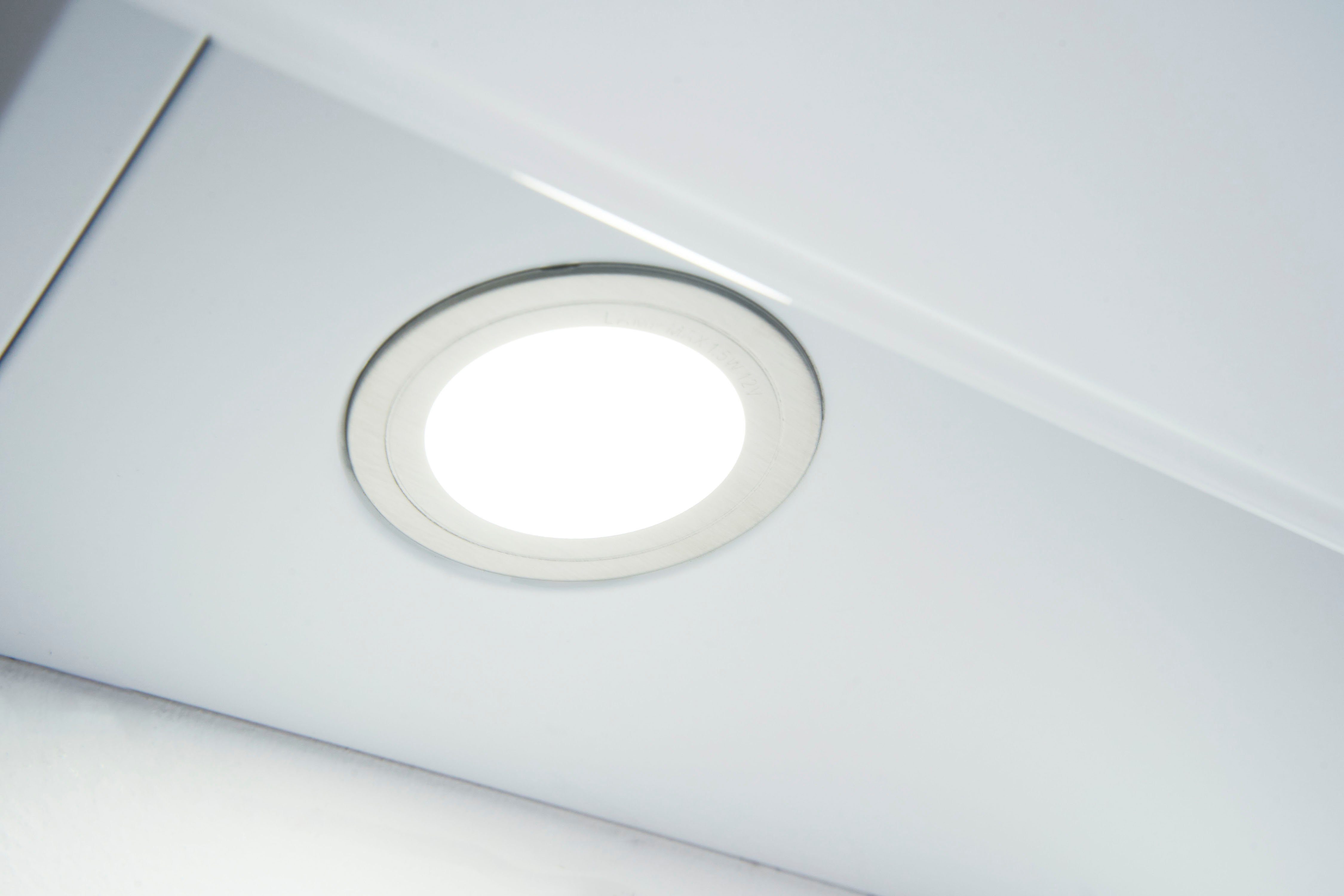RESPEKTA Schuine wandkap CH 66038-60 WAM 60 cm, 3 vermogensniveaus, led-verlichting, geschikt voor afzuiging en recirculatie