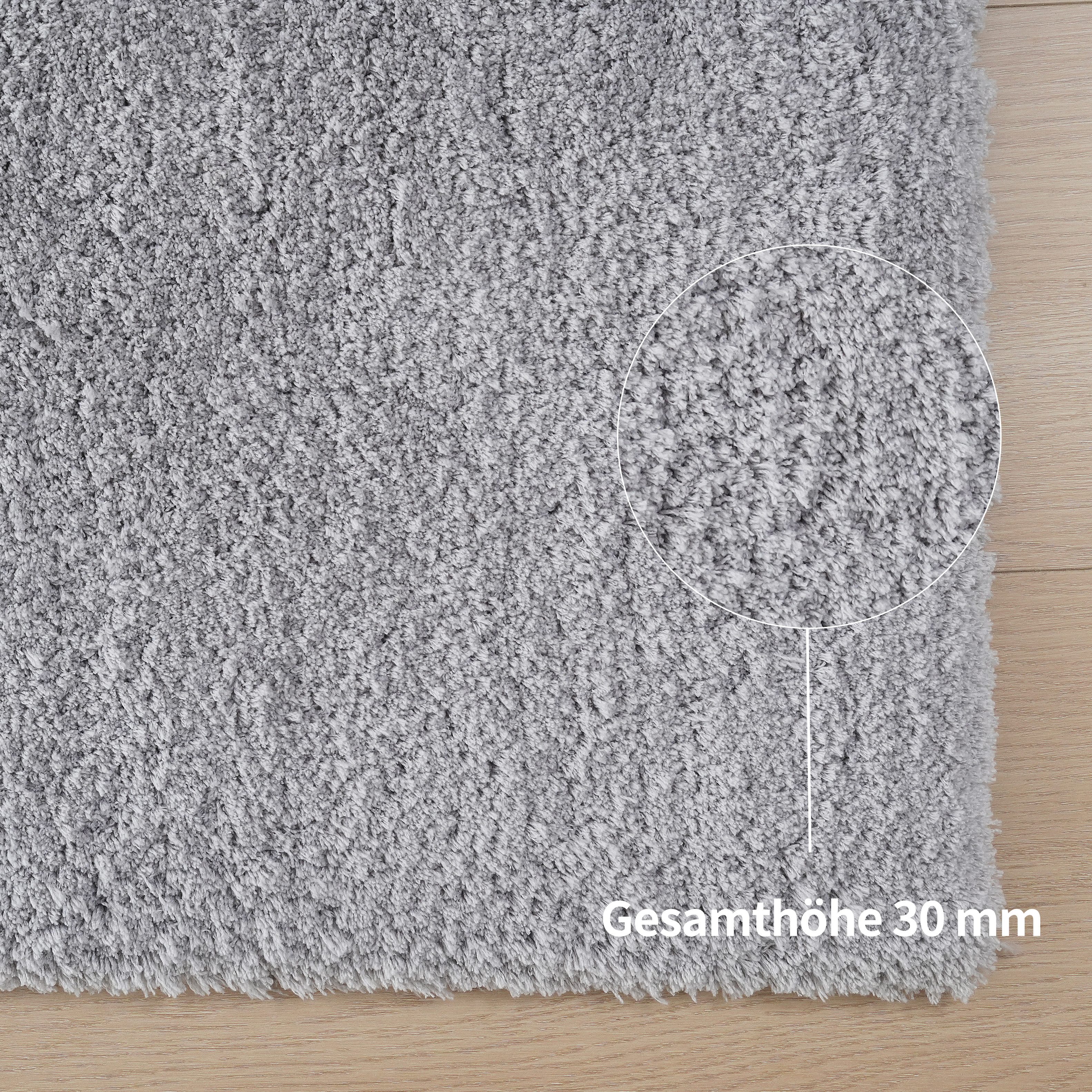 my home Hoogpolig vloerkleed Microvezeltapijt Magong, bijzonder zacht, zeer fijne pool uni, woonkamer, slaapkamer, kinderkamer, ook rond en als loper