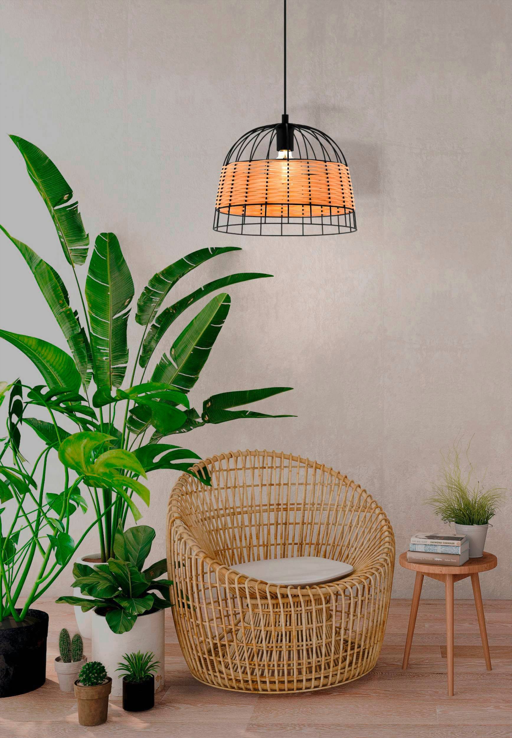 EGLO Hanglamp Anwick zwart / ø37 x h110 cm / excl. 1x e27 (elk max. 40 w) / retro