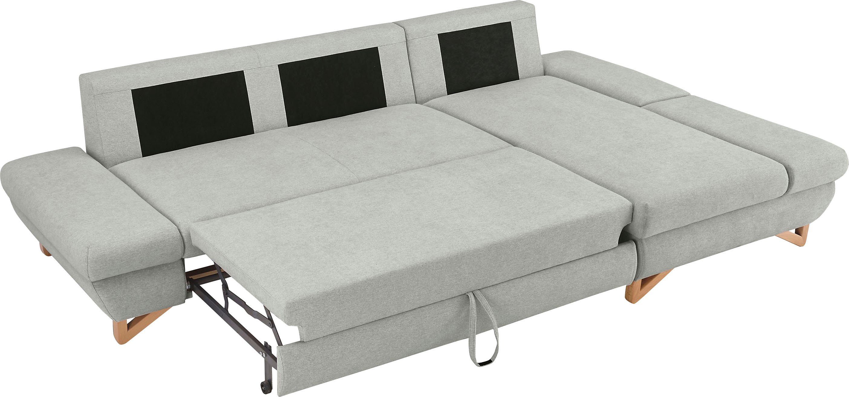 INOSIGN Slaapbank City/Giron comfortabele slaapbank (ligoppervlak 245 x 138 cm) en bedlade