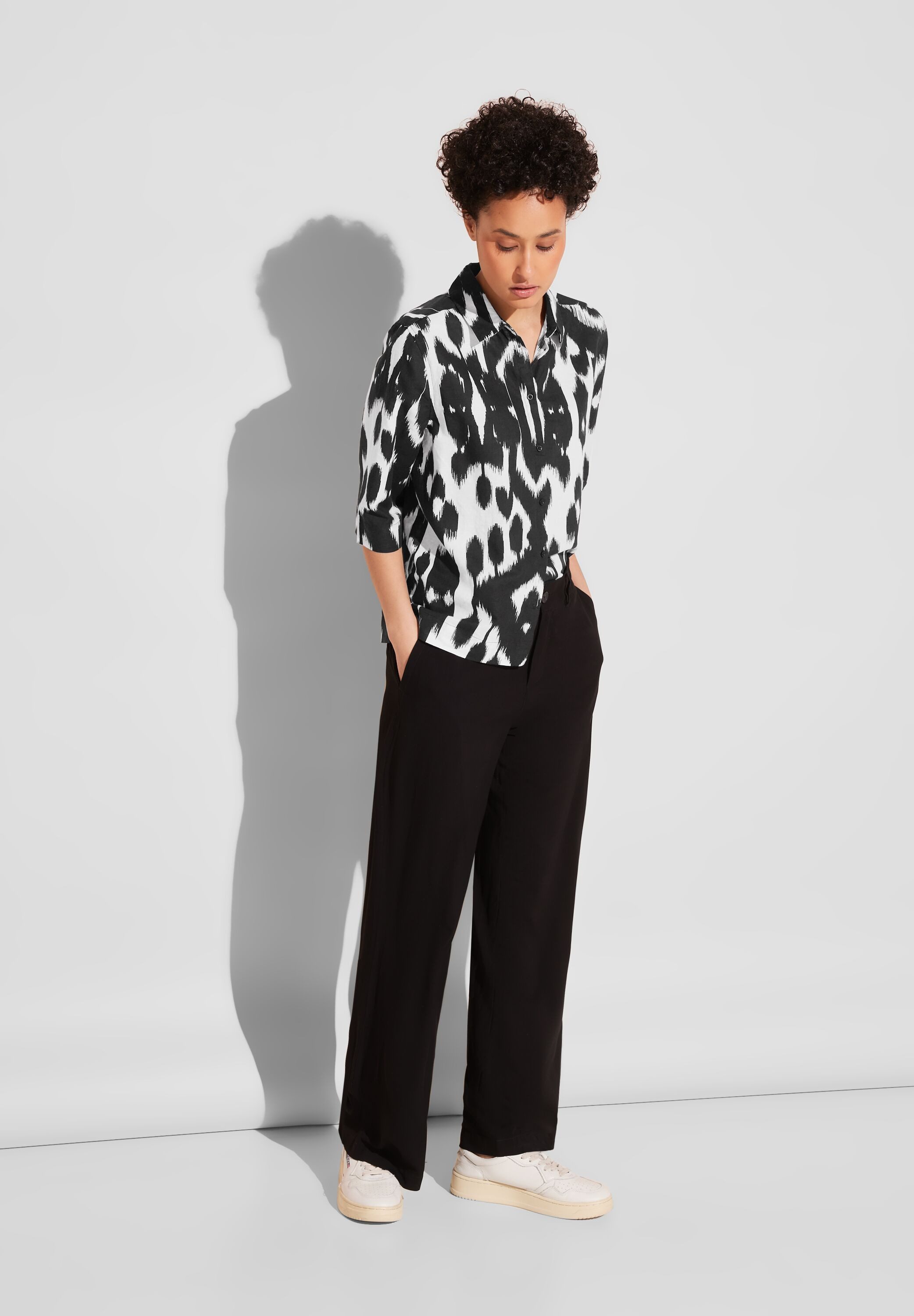 STREET ONE Overhemdblouse met print all-over