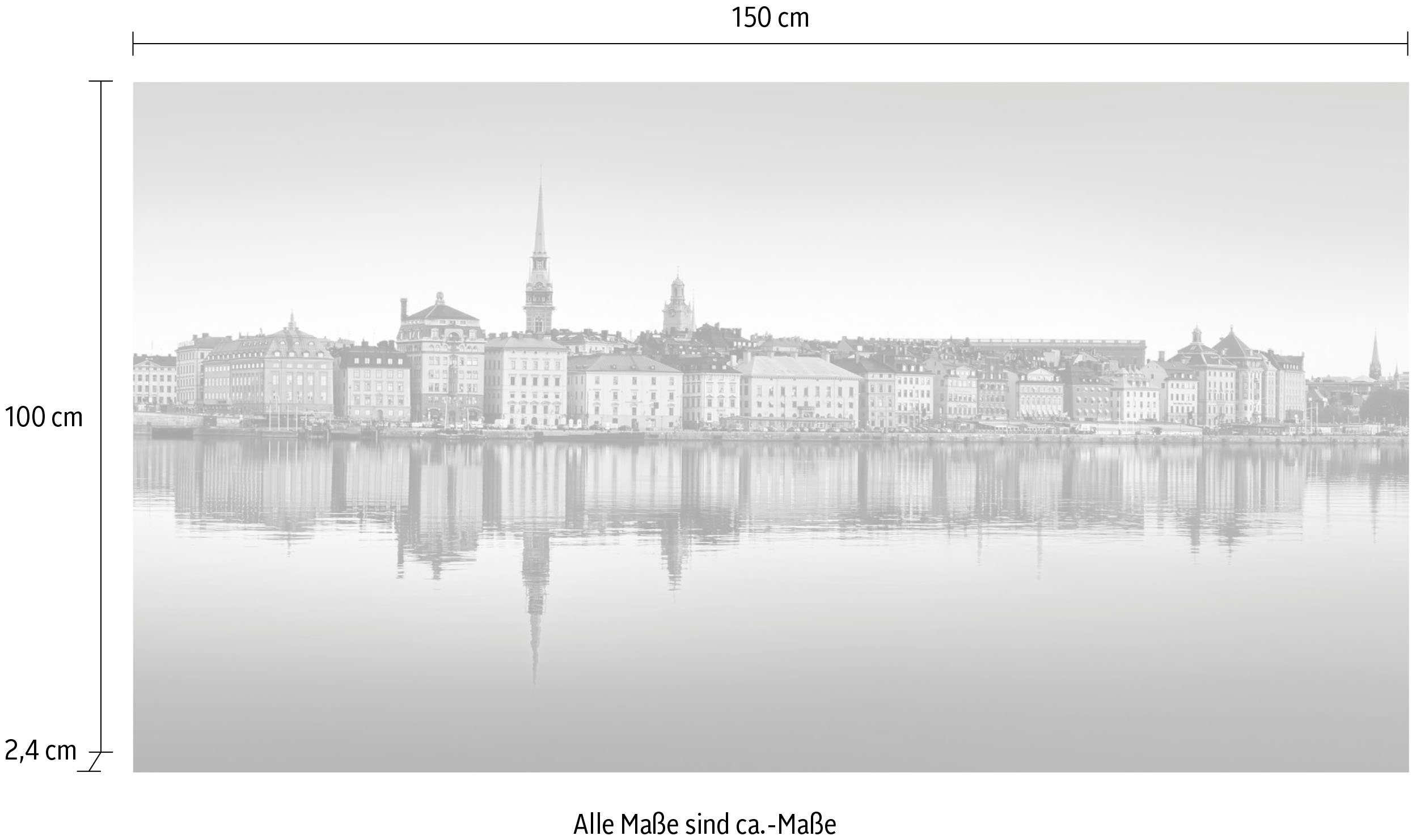 queence Artprint op acrylglas Skyline Fine Art-print in galeriekwaliteit