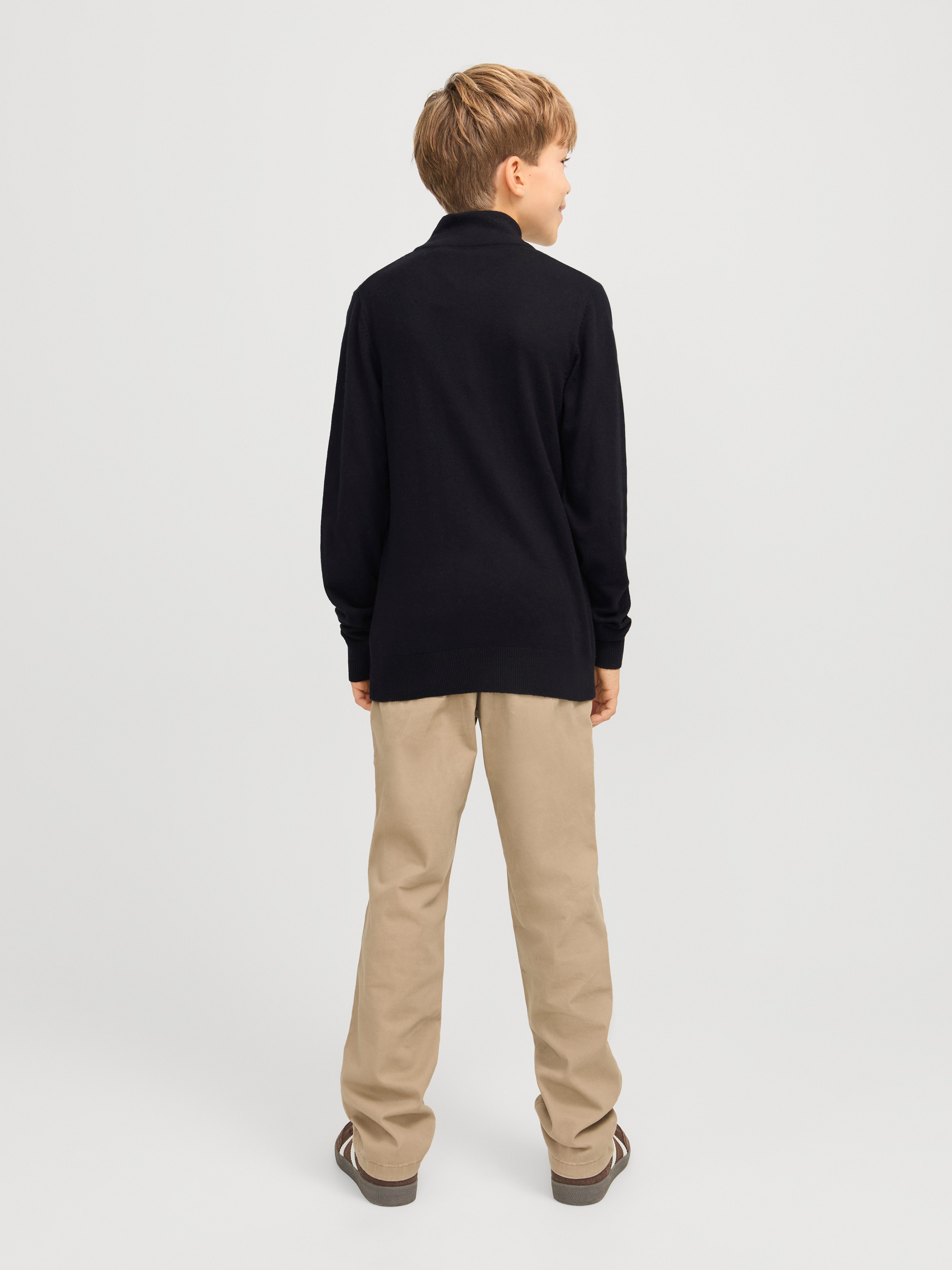 Jack & Jones Junior Schipperstrui JJEEMIL KNIT HALF ZIP NOOS JNR