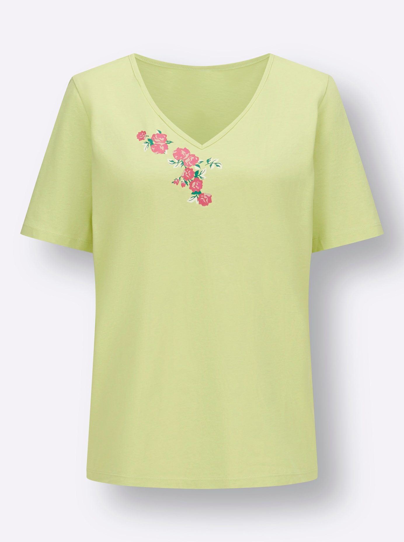 Classic Basics Shirt met V-hals (1-delig)