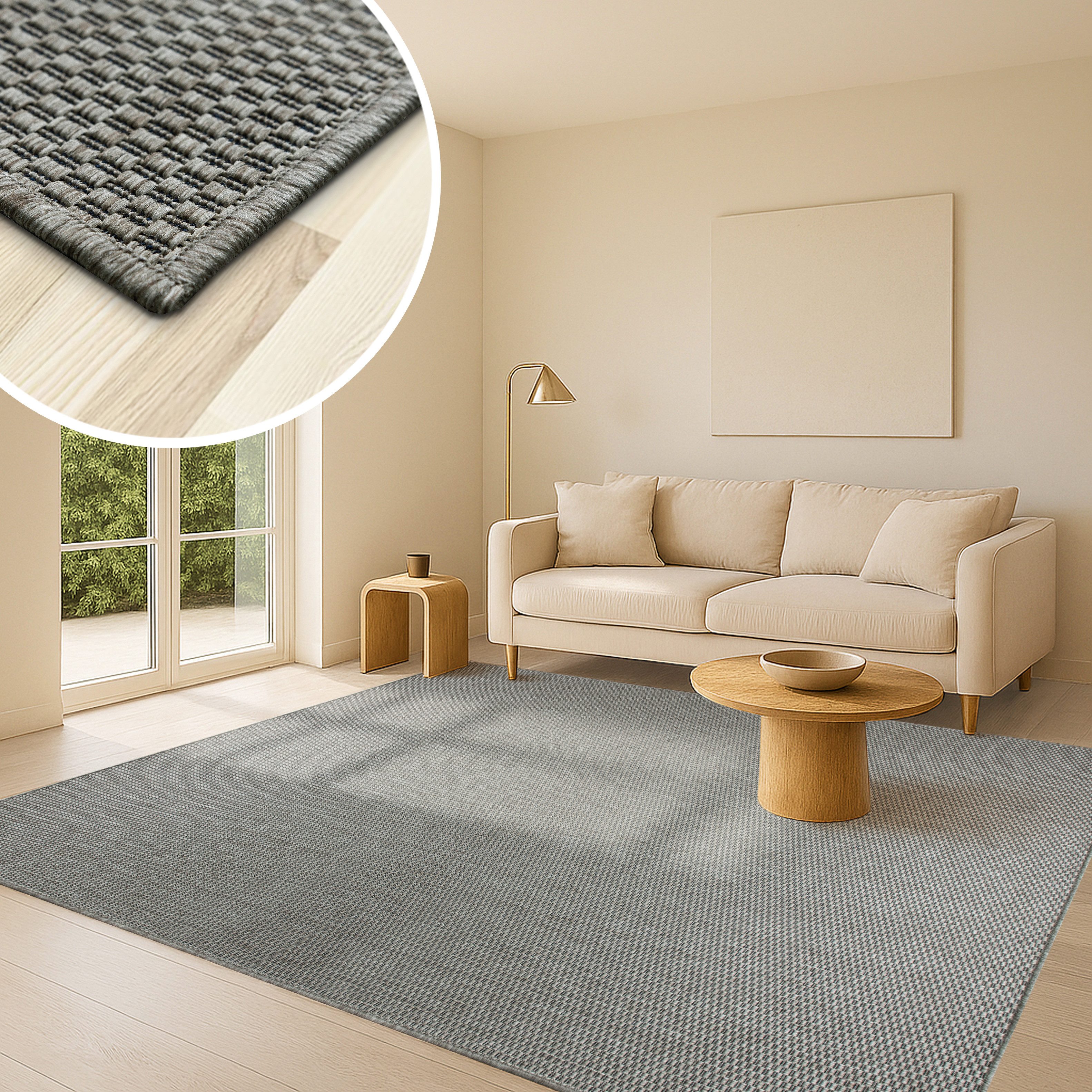 my home Vloerkleed Venetië is ook als loper verkrijgbaar Geschikt voor binnen en buiten, sisal-look, weerbestendig & uv-bestendig