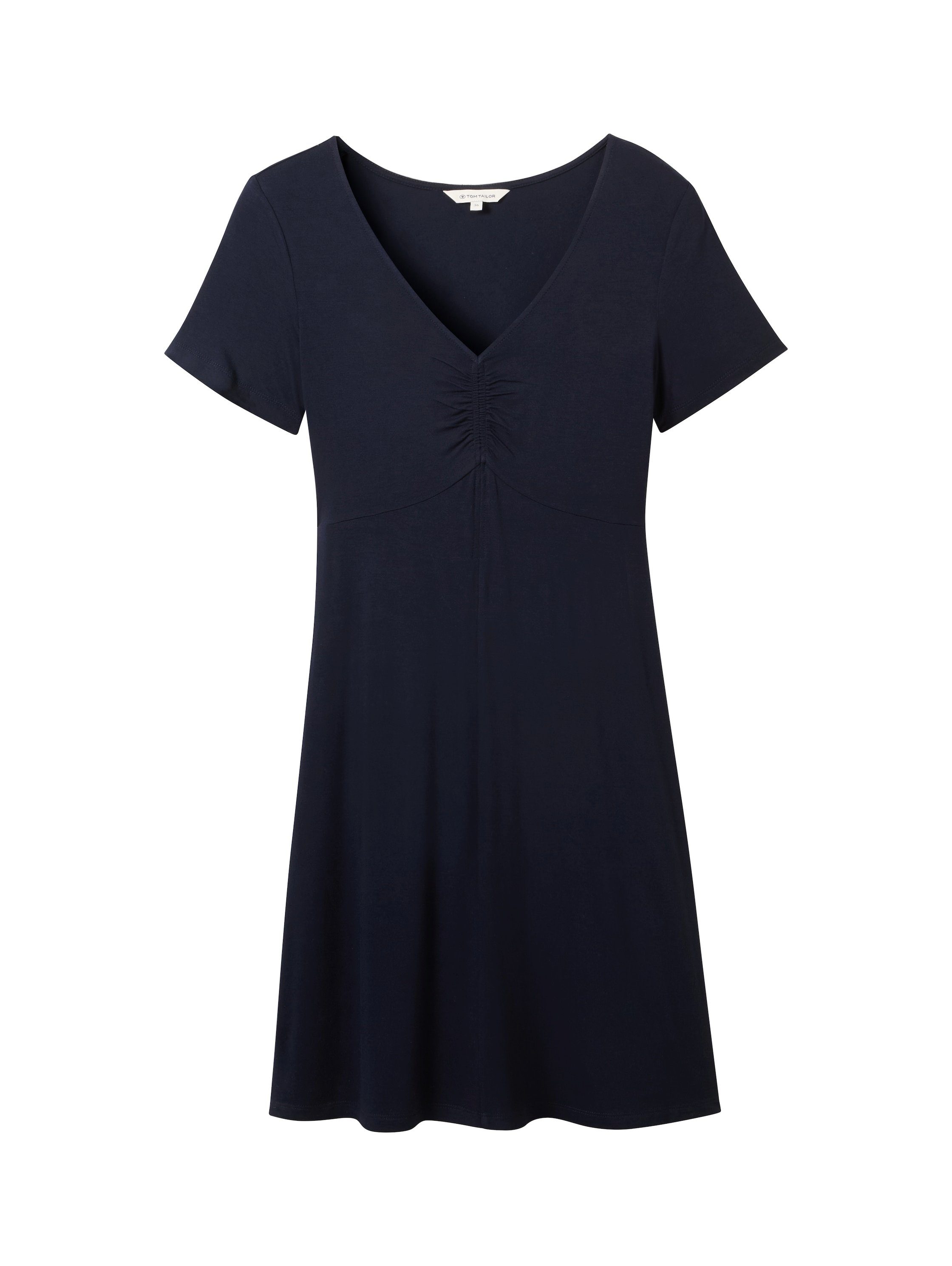 Tom Tailor Mini-jurk met allover-print en v-hals