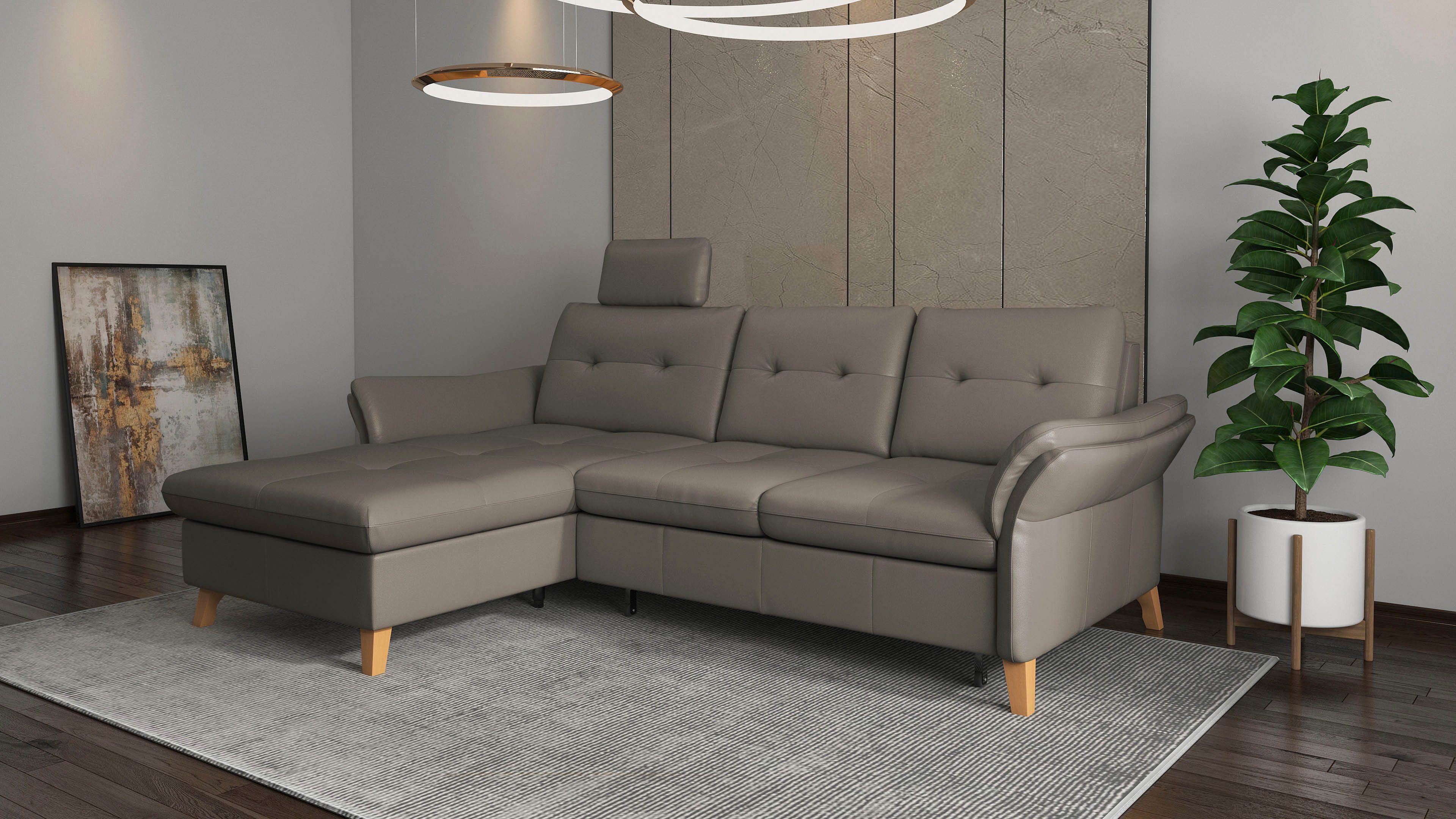 sit&more Hoekbank Göteborg Zitdiepteverstelling en binnenvering, naar keuze met slaapfunctie