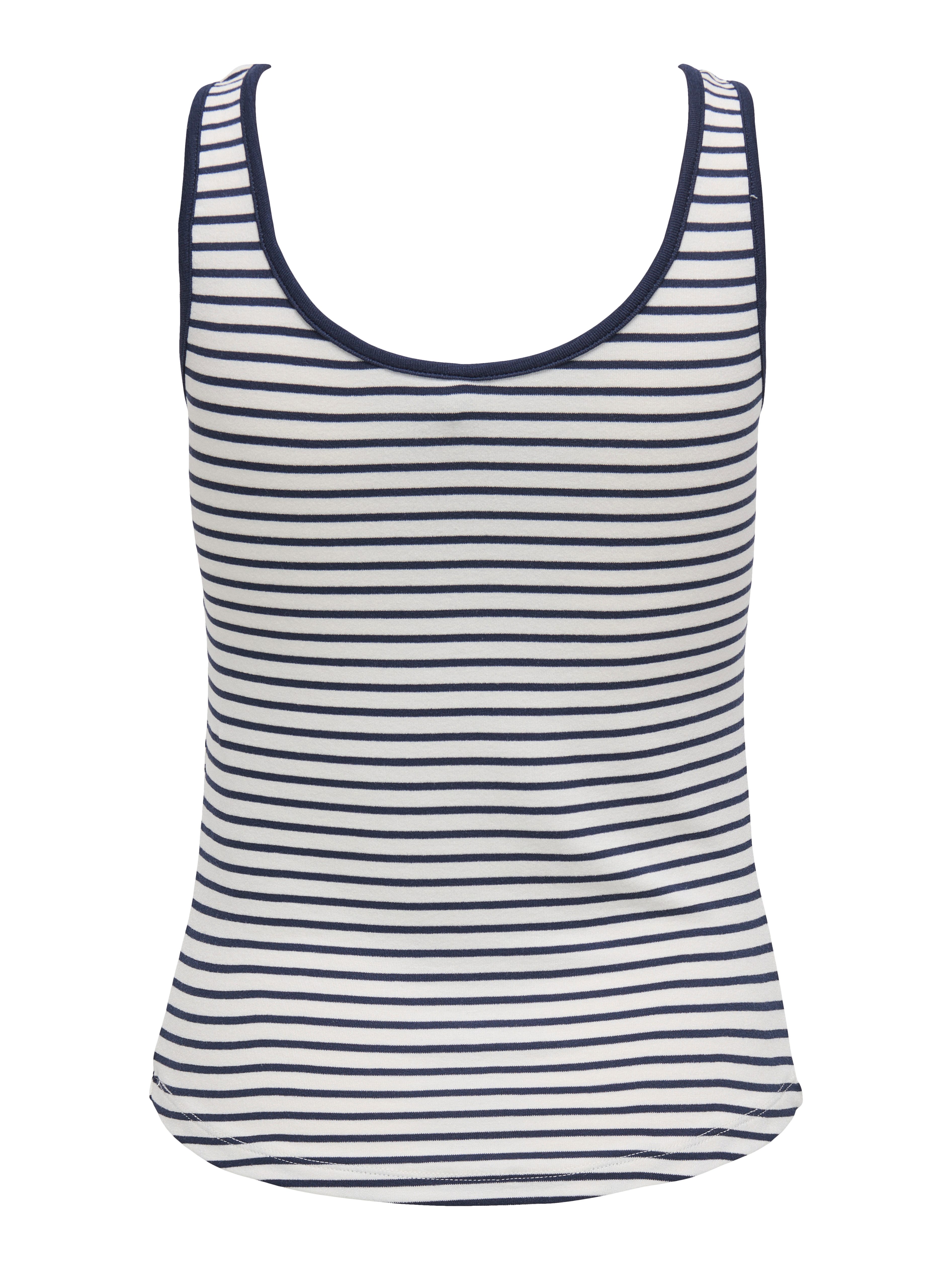 Only Shirt ONLDEVIN S/L STRIPE O-NECK TOP JRS