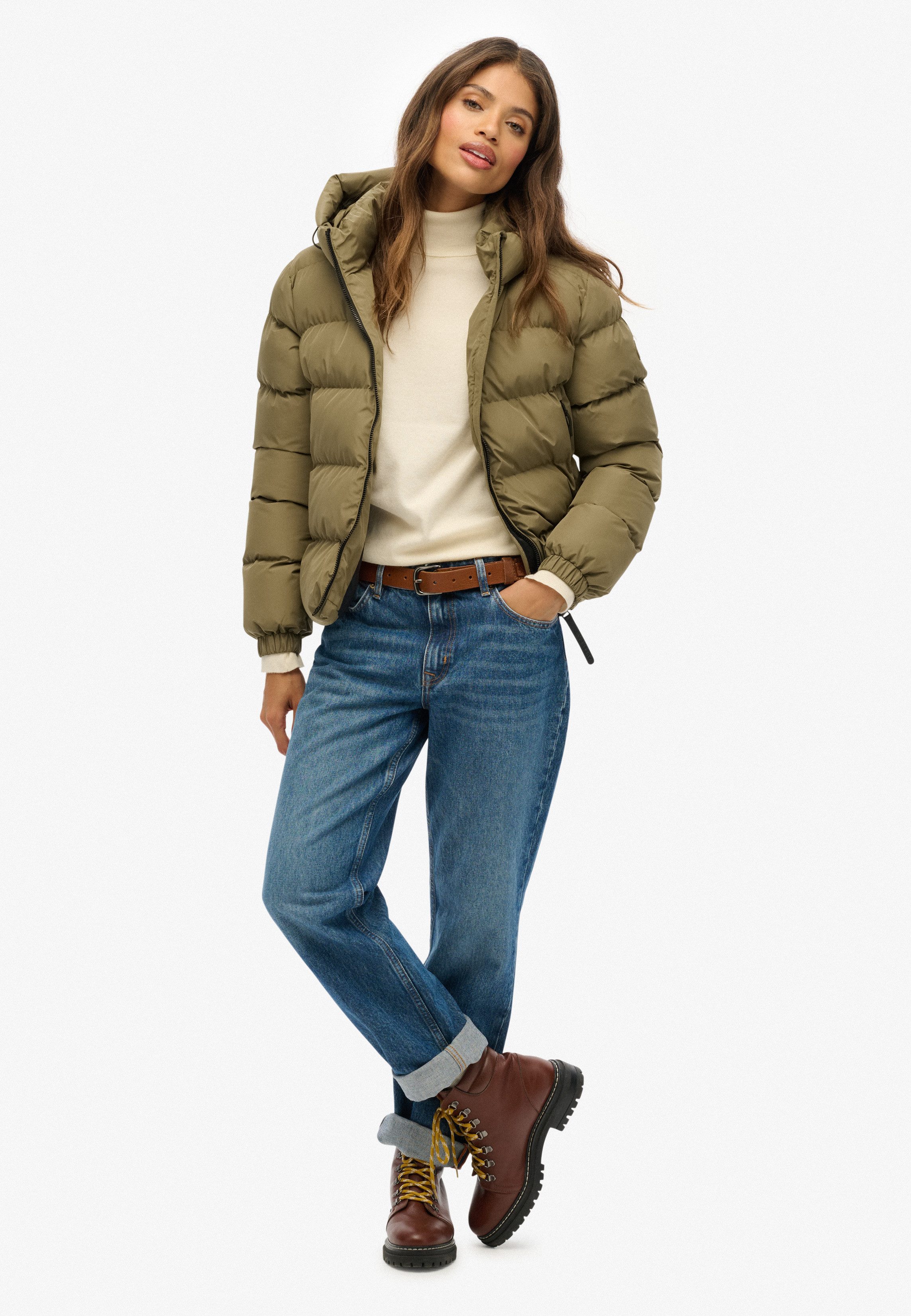Superdry Gewatteerde jas HOODED SPORTS PUFFER JACKET