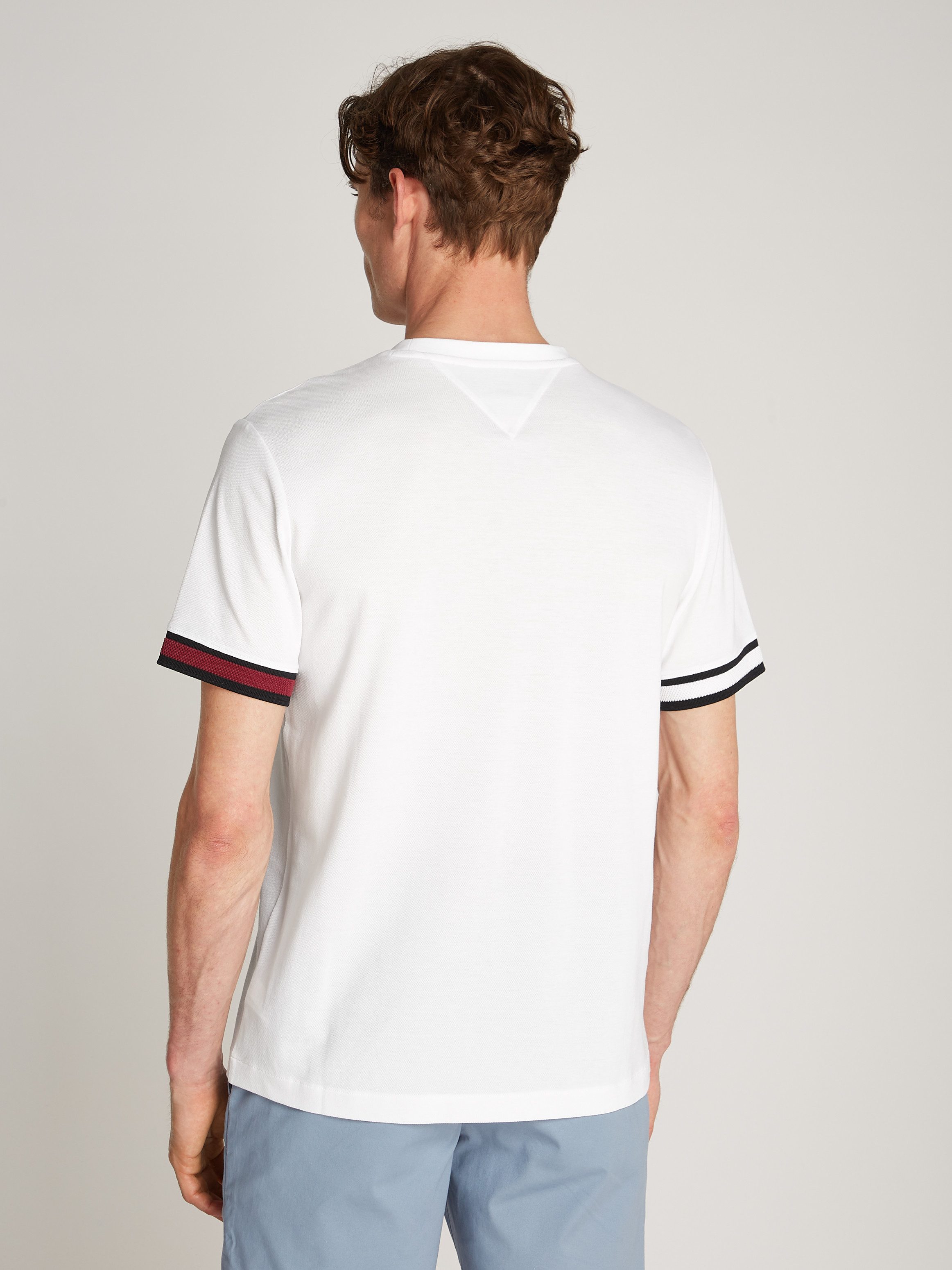 Tommy Hilfiger T-shirt GLOBAL STRIPE FLAG CUFF TEE