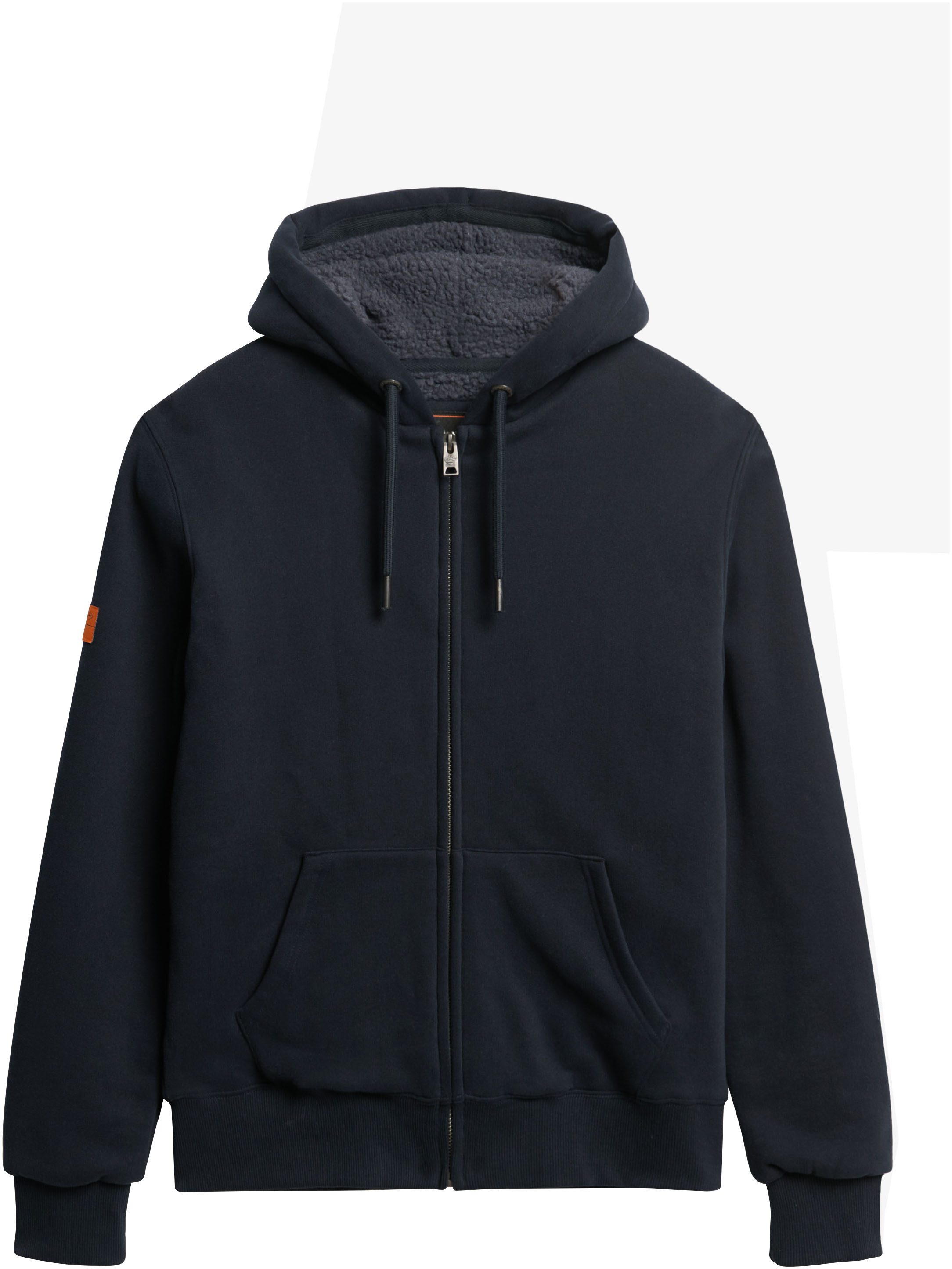 Superdry Capuchonsweatvest Borg Lined Ziphood