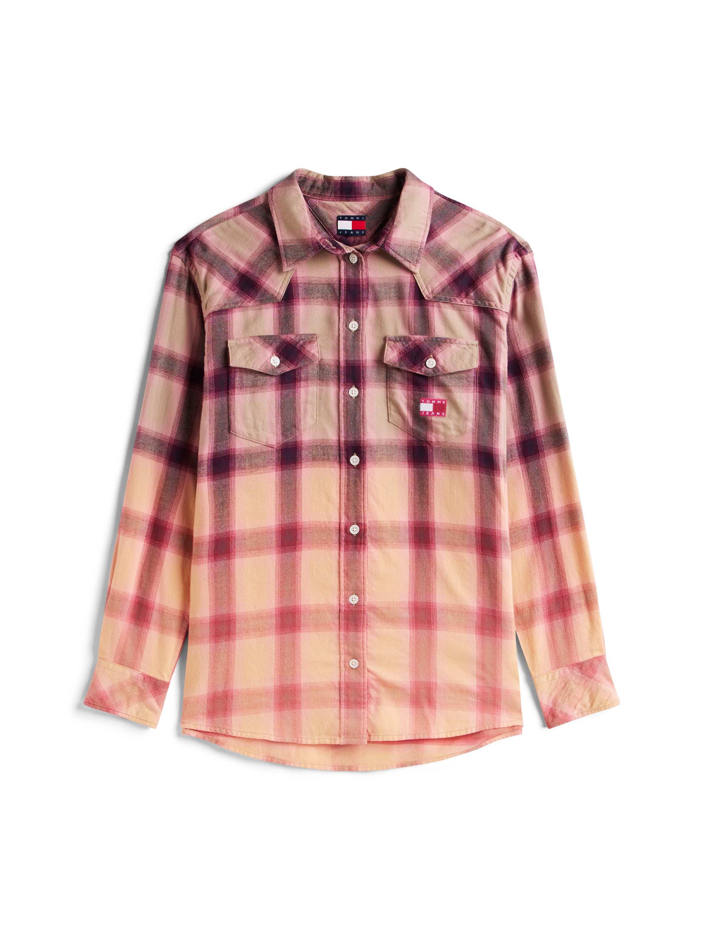 TOMMY JEANS Flanellen blouse TJW RLX FLANNEL SHIRT in zachte flanel-kwaliteit