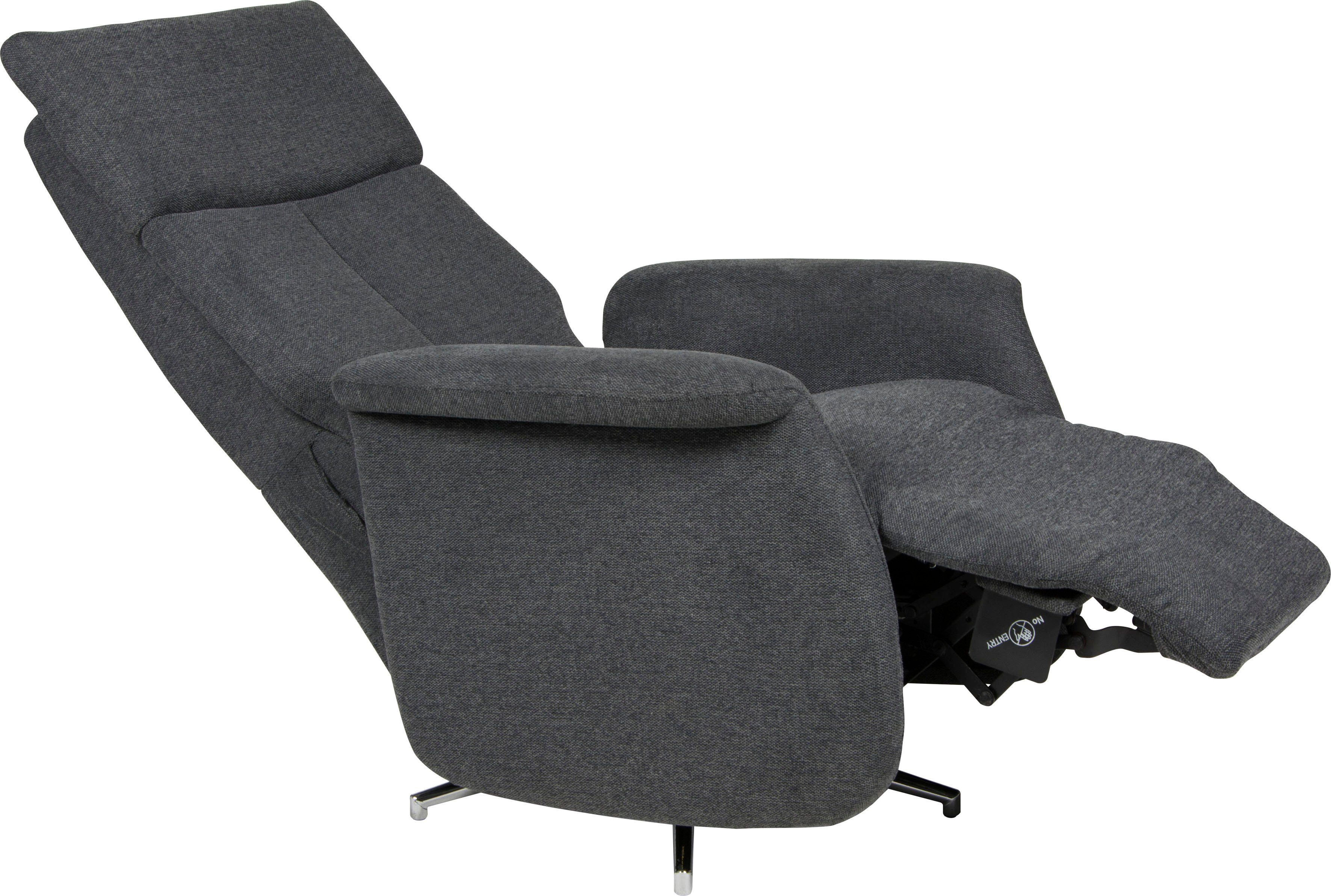Duo Collection Relaxfauteuil Thompson met traploze verstelling van de rugleuning, relaxfunctie
