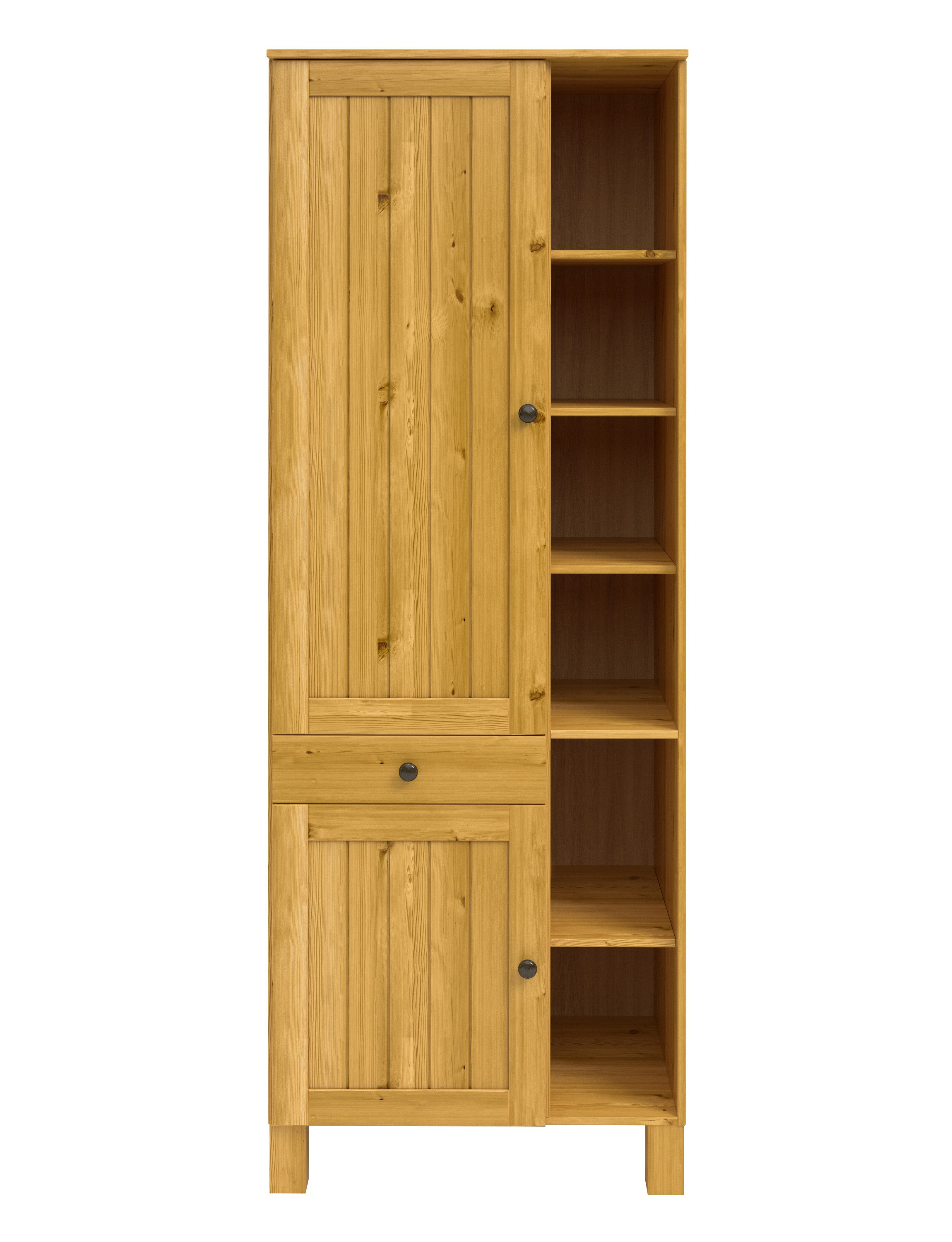 Home affaire Hoge kast Alby2 Met metalen grepen, breedte 75 cm