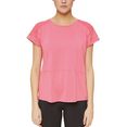 esprit sports t-shirt met trendy deelnaden roze