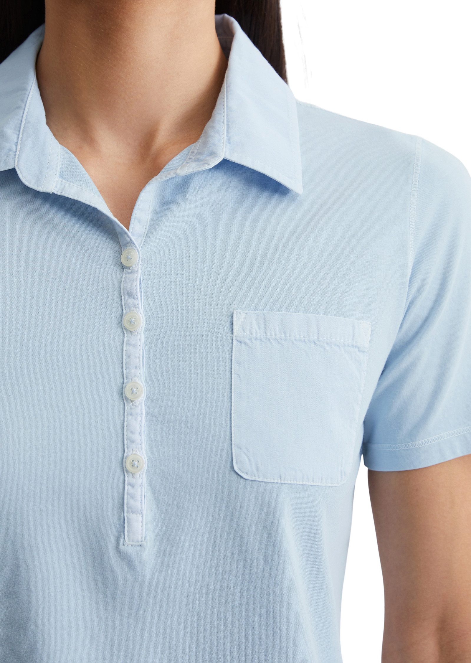 Marc O'Polo Poloshirt in overgewassen look